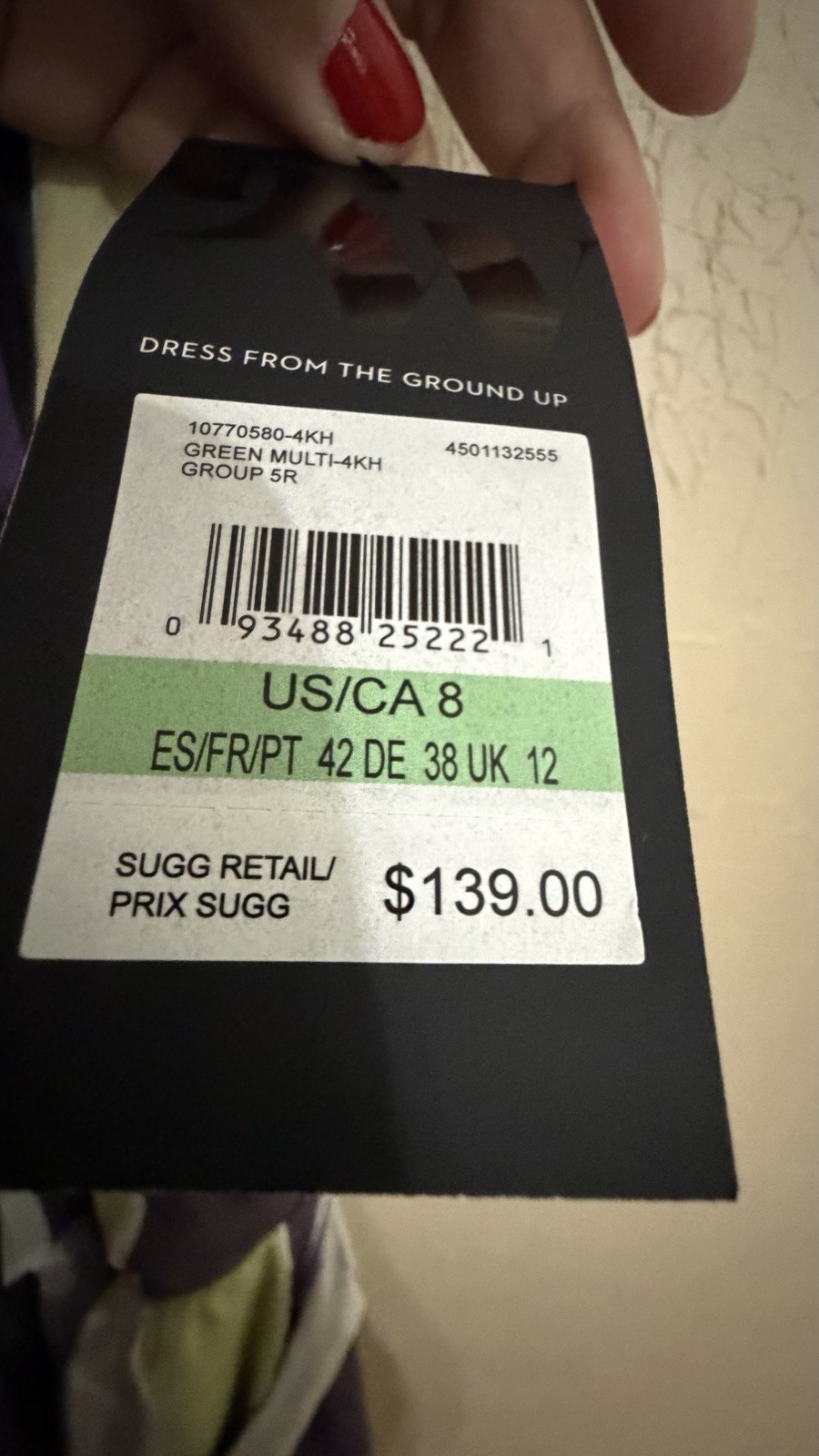NWT Nine West Maxi Dress Size 8 Green Purple Stripe Sleeveless Belted $139