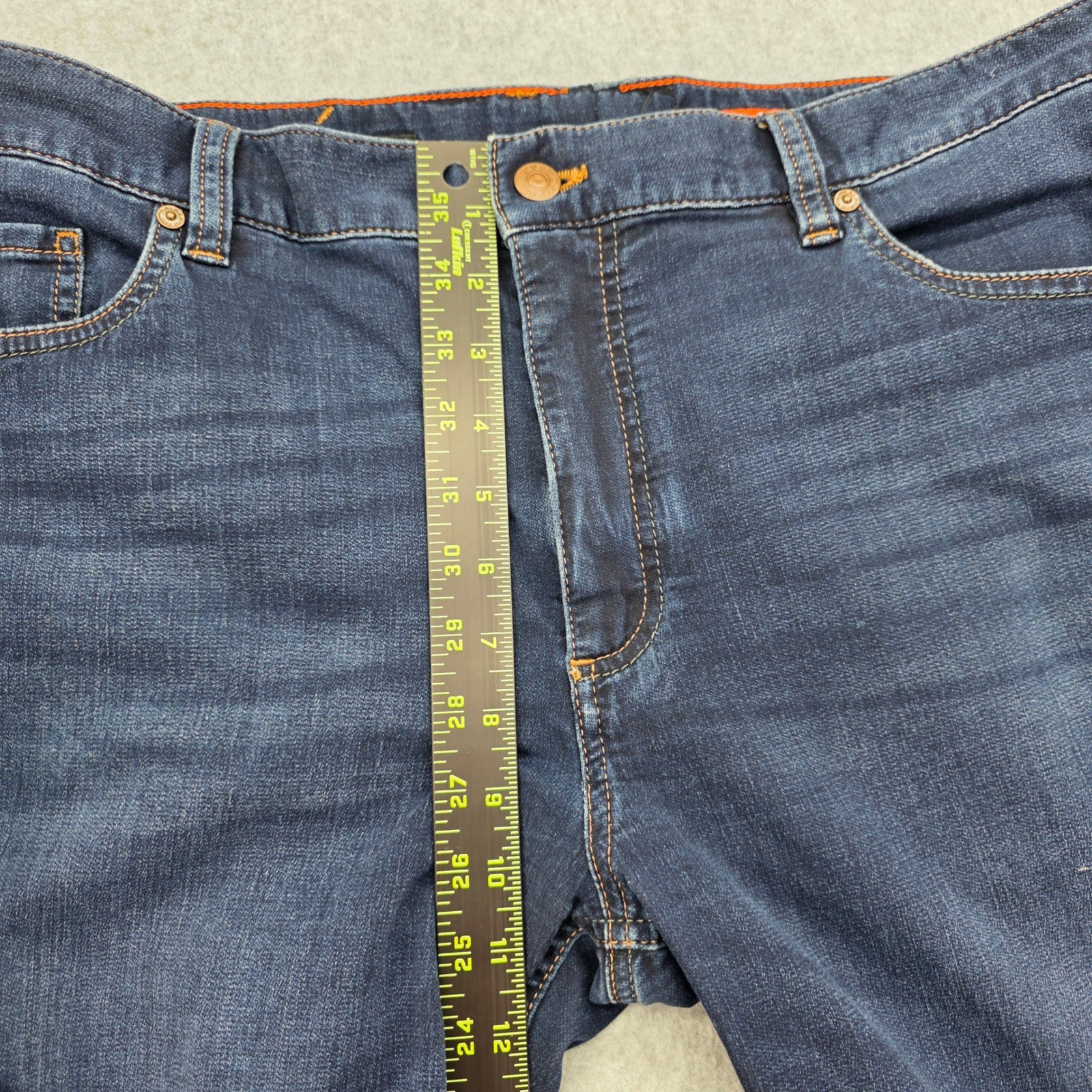 Alberto Pipe Regular Slim Fit Cosy Jeans Men’s Size W38 L34 Dark Wash Strech