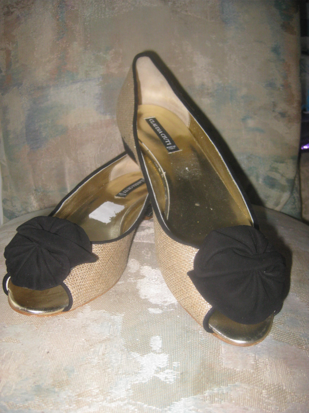 claudia ciuti shoes flats open toe new size 10.5 beige black