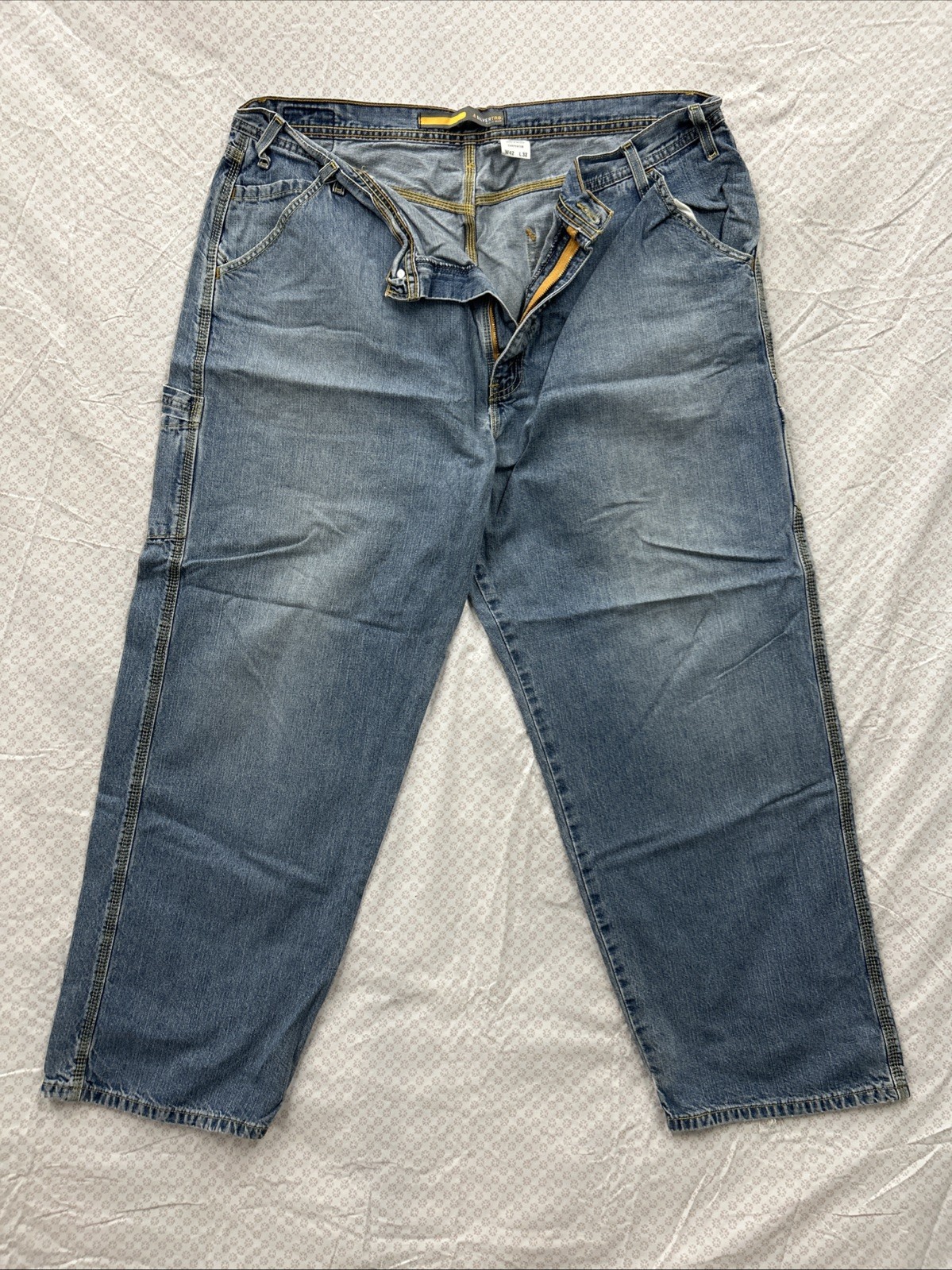 Vintage Levis Silver Tab Carpenter Style Massive Baggy Wide Leg Skater Jeans 42