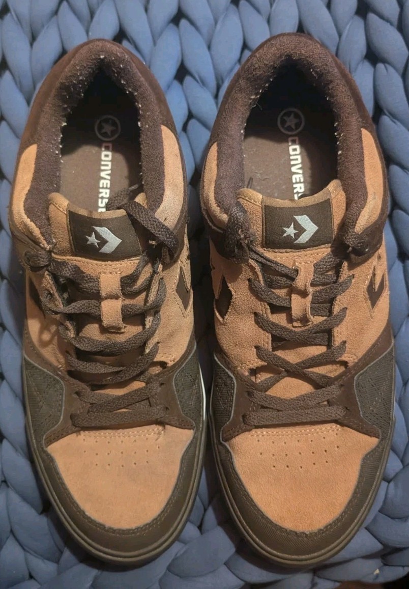 Converse One-Star Pro Low OX Tan & Brown Sneakers Men Sz 13 Excellent Condition!