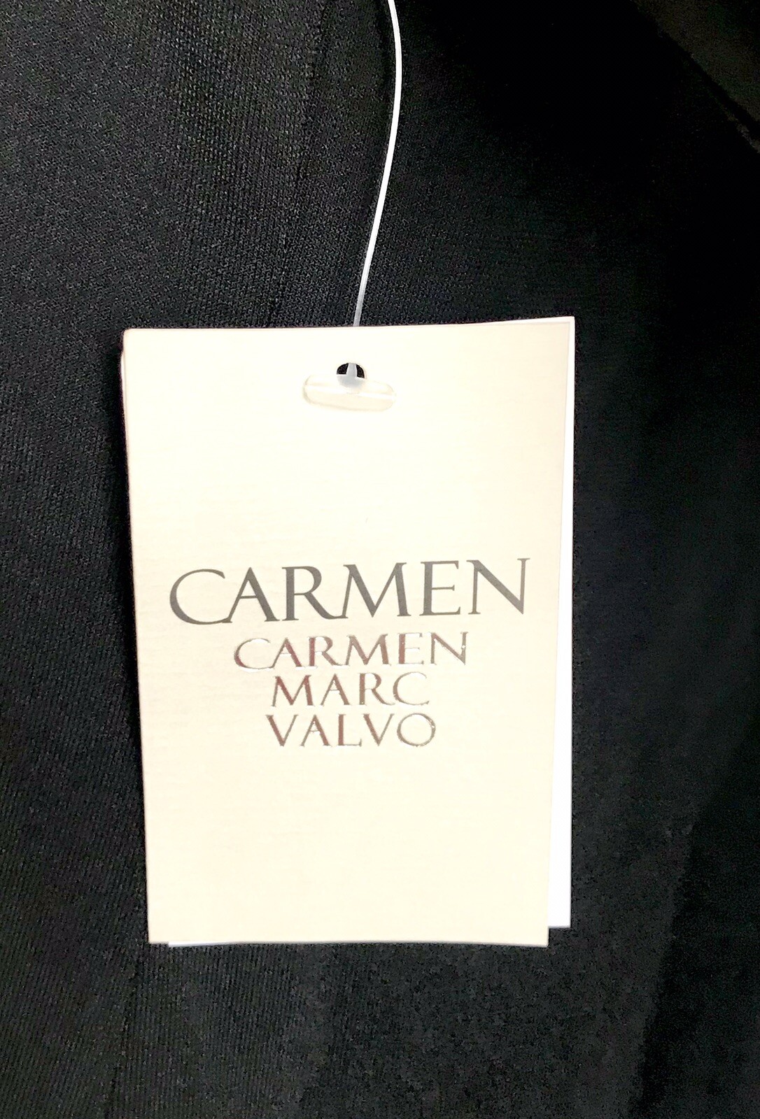 Carmen Marc Valvo Sz S Black Top Gold Metal Neck Chain Retail $58 Price $34 NWT