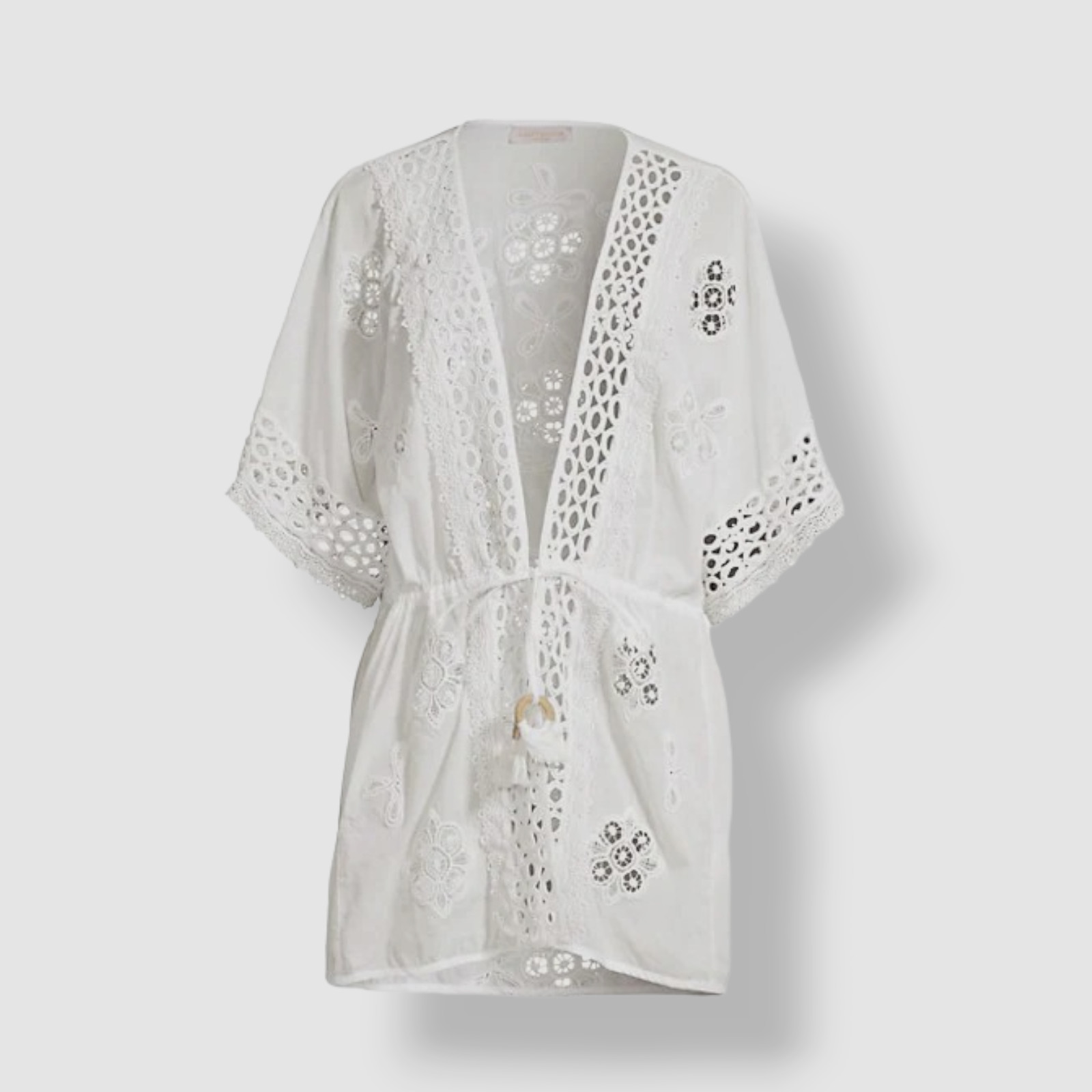 $285 Ramy Brook Women’s White Delphine Dress Swim Cover Up Size M/L