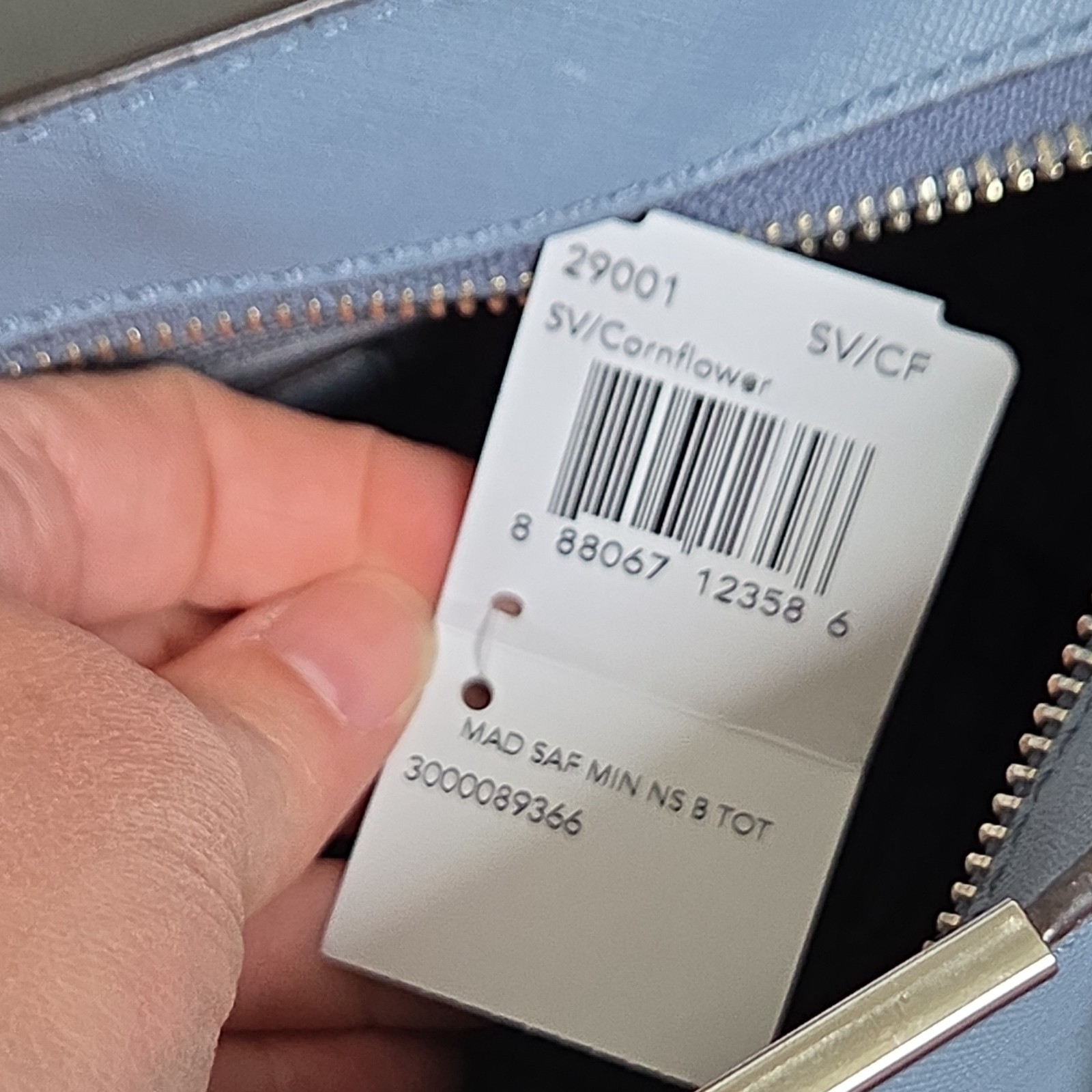 Coach Madison Saffiano Mini North/South Cornflower Blue Tote NWT WITHOUT STRAP