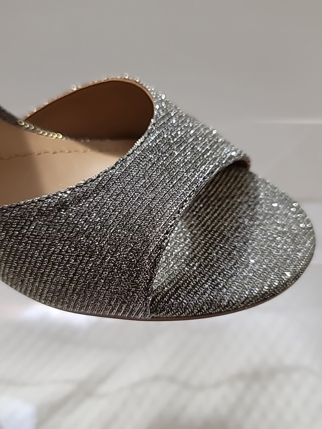 Renee Soncino PEWTER DANCE GLITTER Sandal