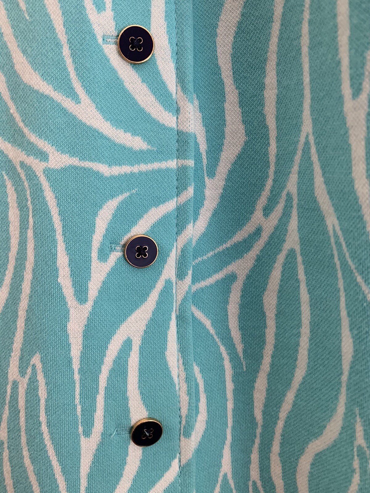 Lilly Pulitzer Blue Dress Large Shift Sleeves Self Tie Belt