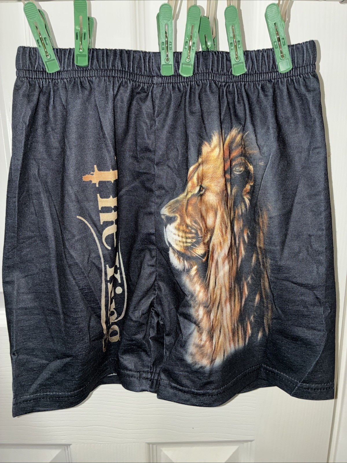 Boys Short Set Size5-6 Y The King Loin 🐅👀👑 Cute