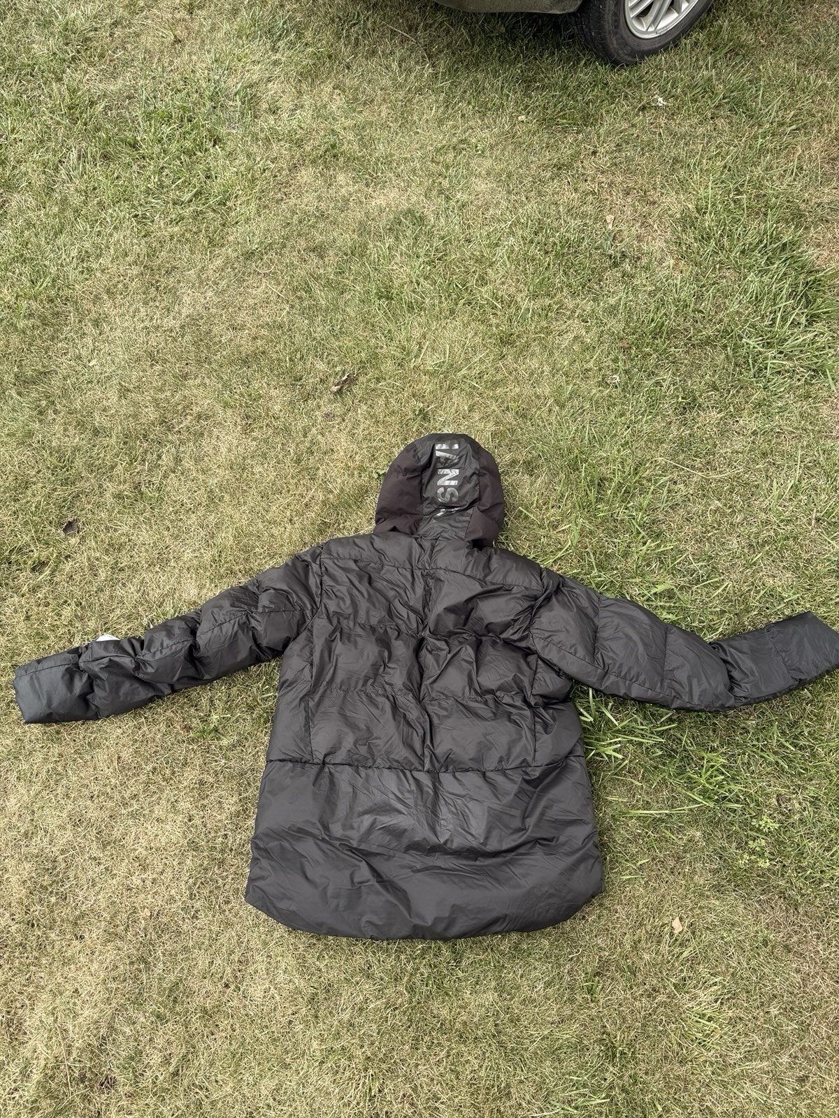 Helly Hansen Men’s Hooded Down Puffer Jacket Full Zip Pockets Black XL