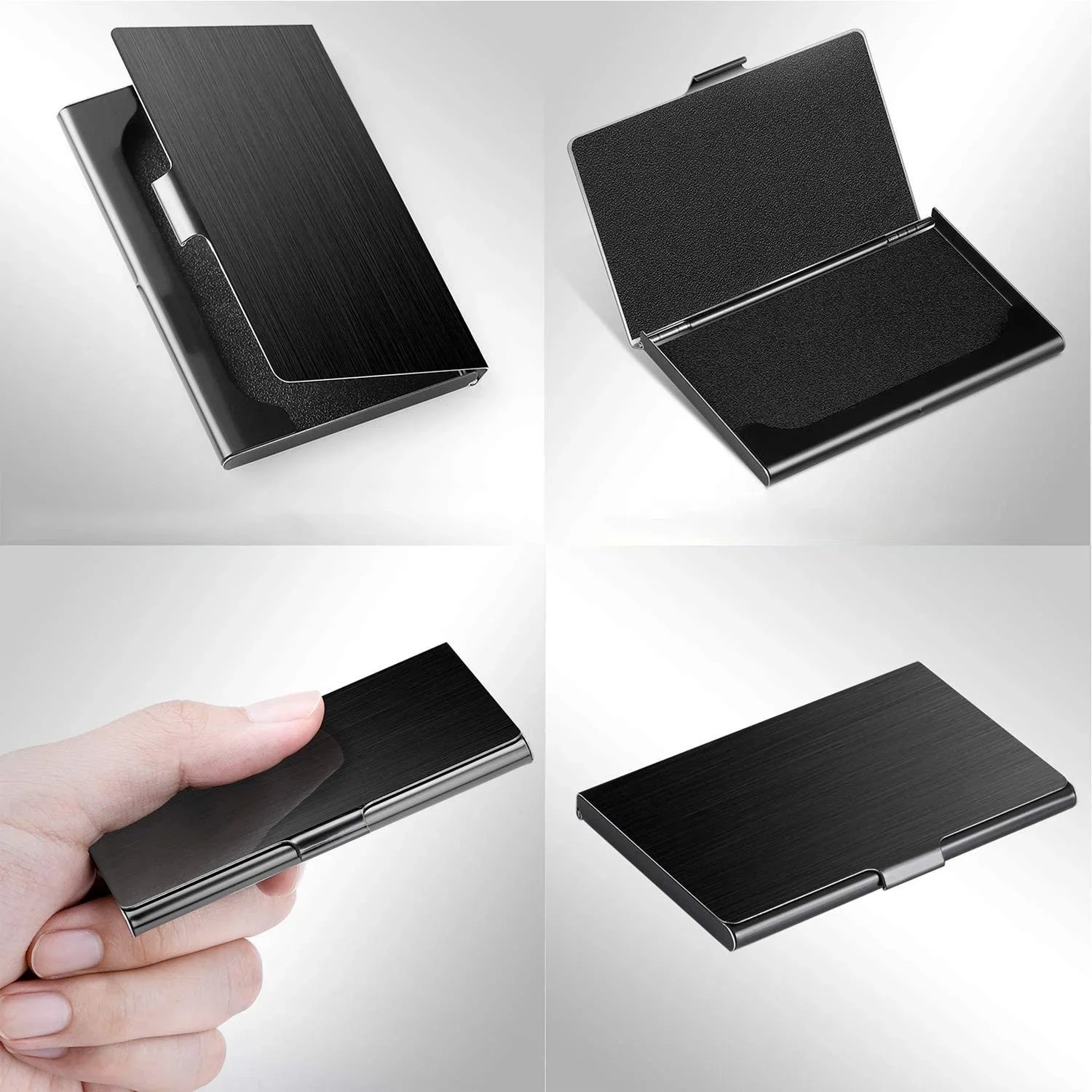 Stainless Steel Card Holder Case Pocket Metal Wallet for ID Credit Business Card