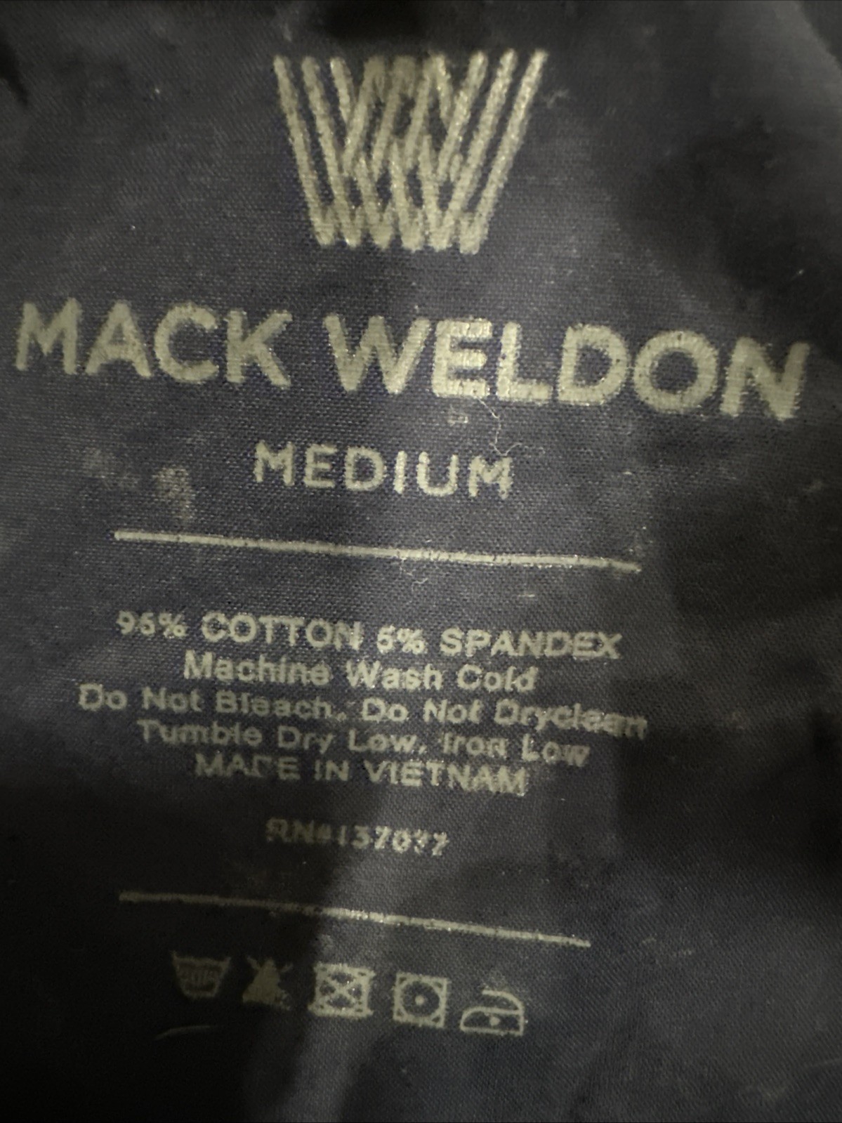 Mack Weldon Joggers Mens Sz M (Fits30x27)Blue Sweatpants For Daily Wear Tapered