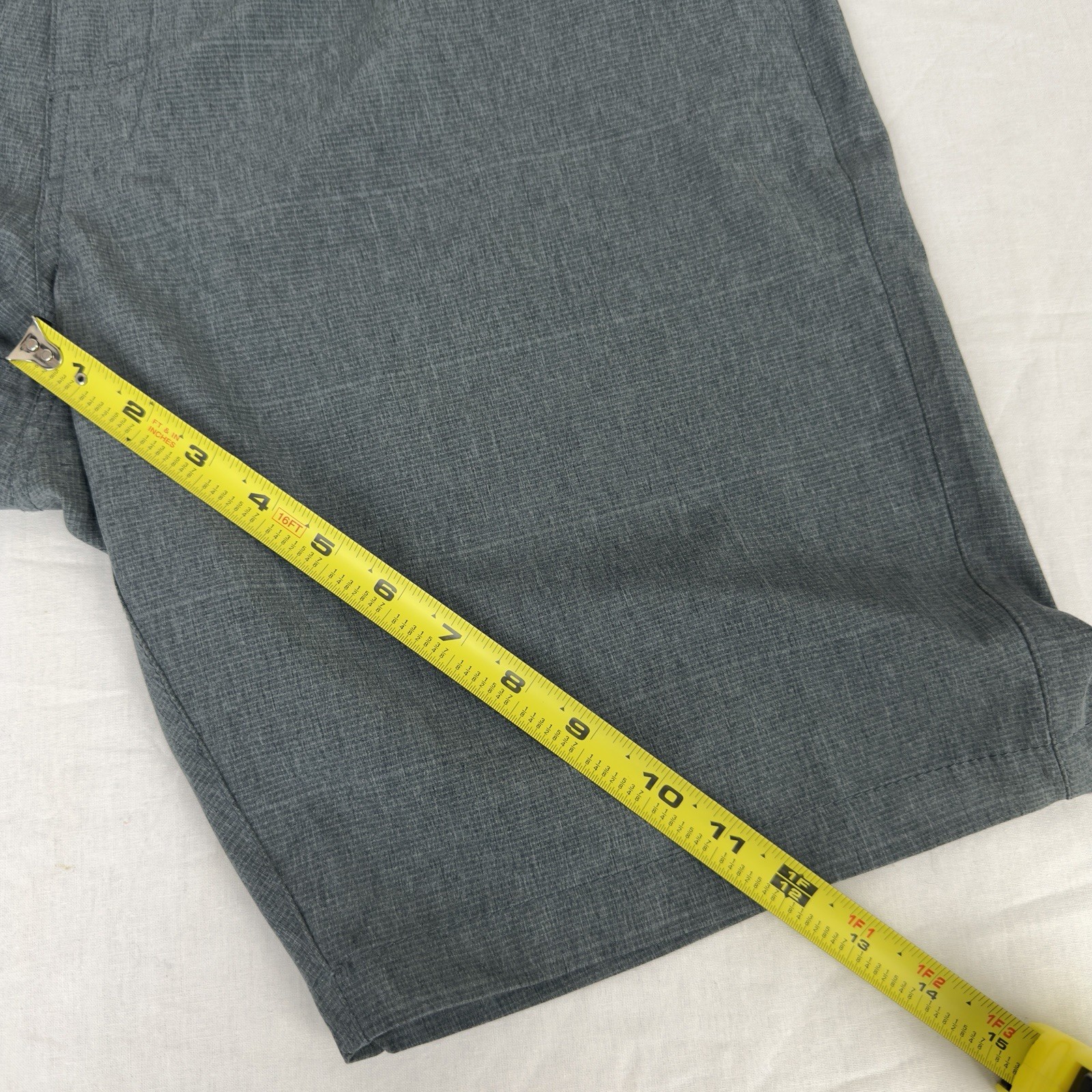 7 Diamonds Performance Shorts Men’s 38 Gray Nylon Elastane