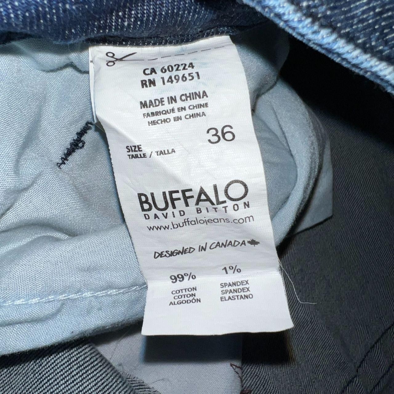 Buffalo David Bitton Parker-X Denim Shorts Mens 36 Slim Fit Stretch Dark Wash