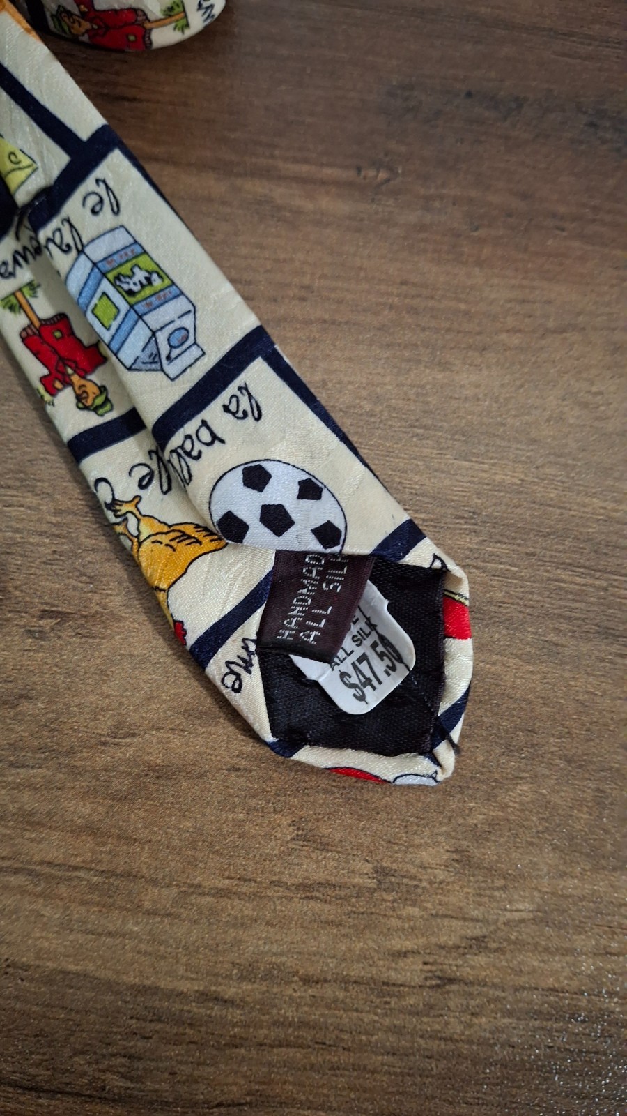 New Museum Artifacts Silk Mens Necktie French Vocabulary School Teacher