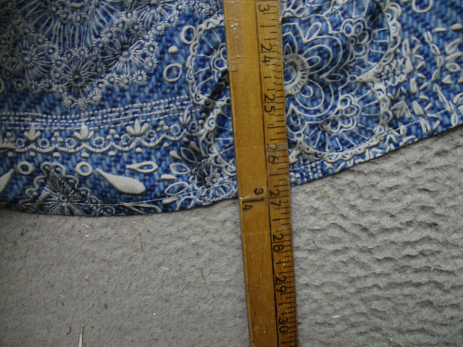 Johnny Was Blouse Womens Small Blue Zeeland Silk Floral Print Boho Tunic Top