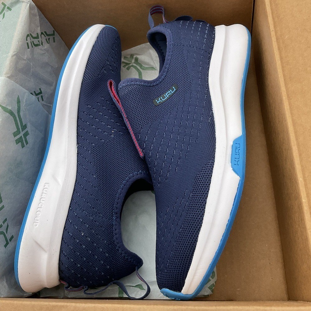 KURU Atom Slip On Deep Blue Comfort Sneakers size 9.5