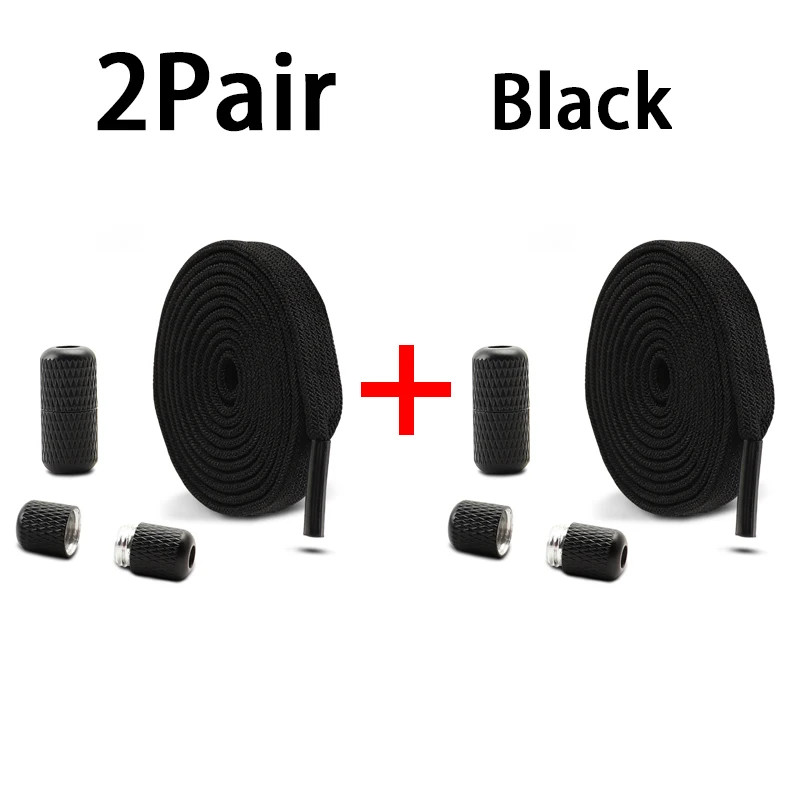 0.8cm wide Elastic laces Sneakers Flats No tie Shoelace Children Adults Quick La