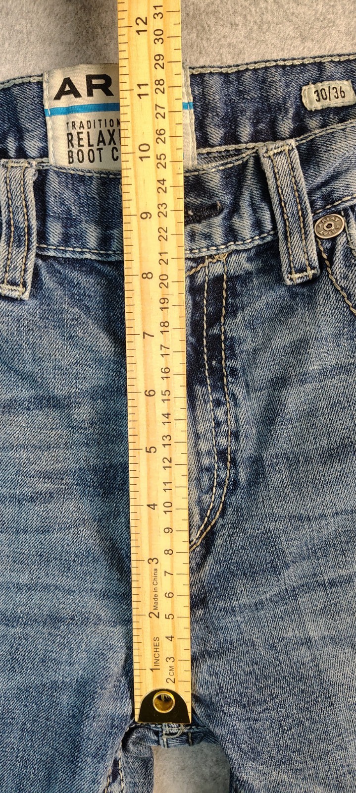 Ariat M2 Traditional Relaxed Boot Cut Denim Jeans Mens 30×36 Western Work
