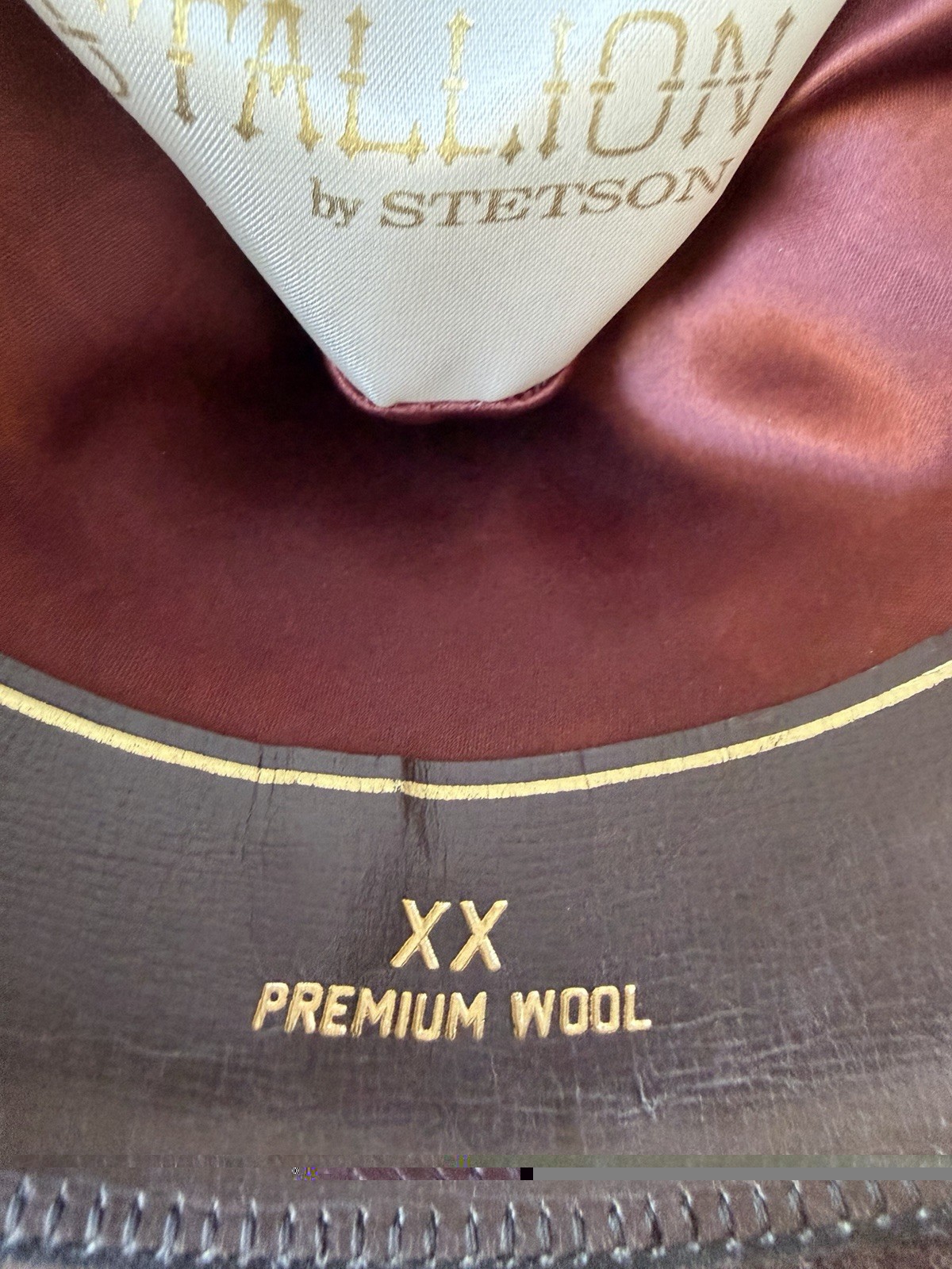 Stallion by Stetson XX Premium Wool Felt Cowboy Western Hat Brown (Size 6 7/8)
