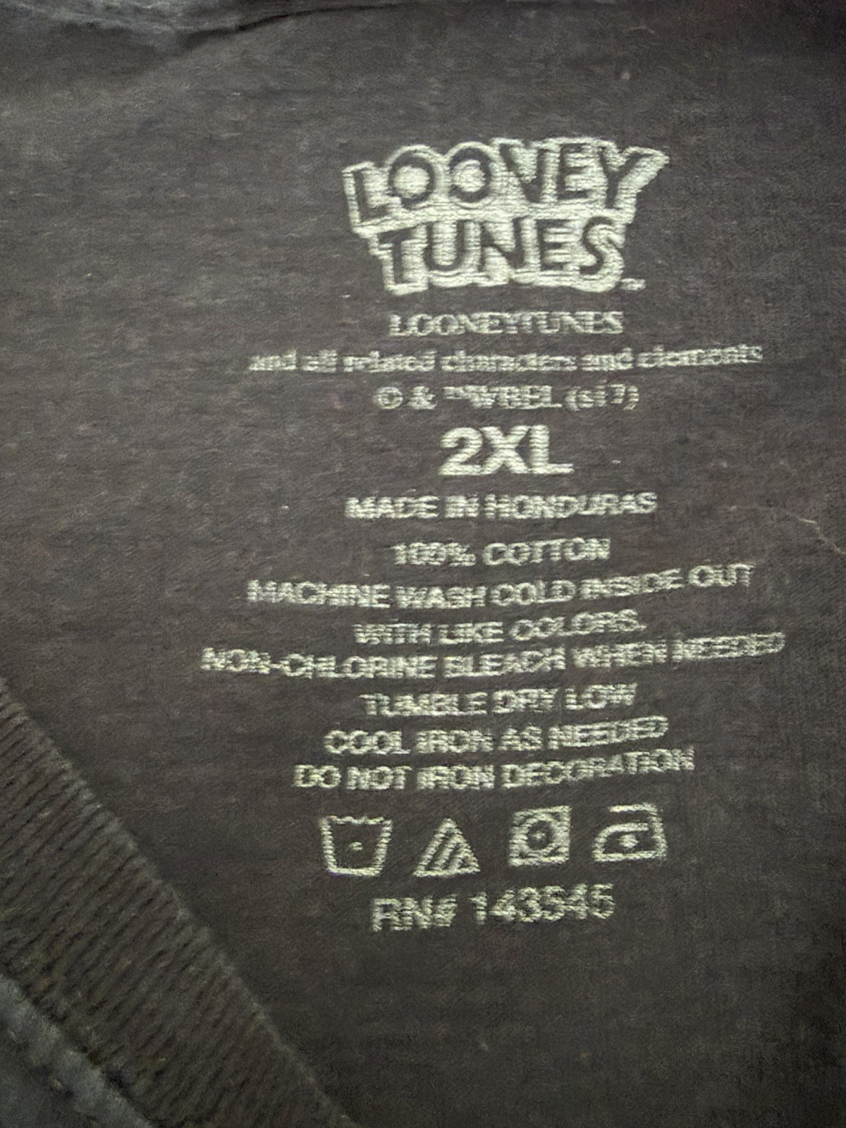 Tasmanian Devil Looney Tunes Tshirt Ment Xl