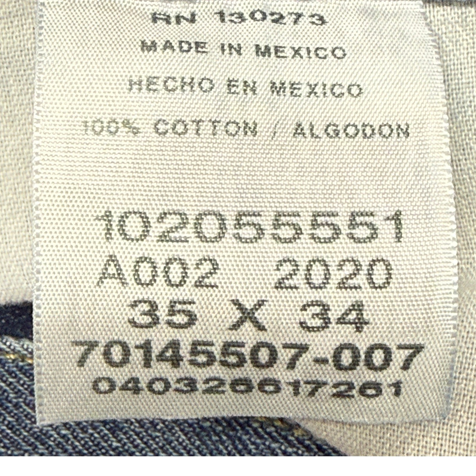 Lee Jeans Mens Measures 35×36 Tag Sz 35×34 Blue Relaxed Straight Stone Wash