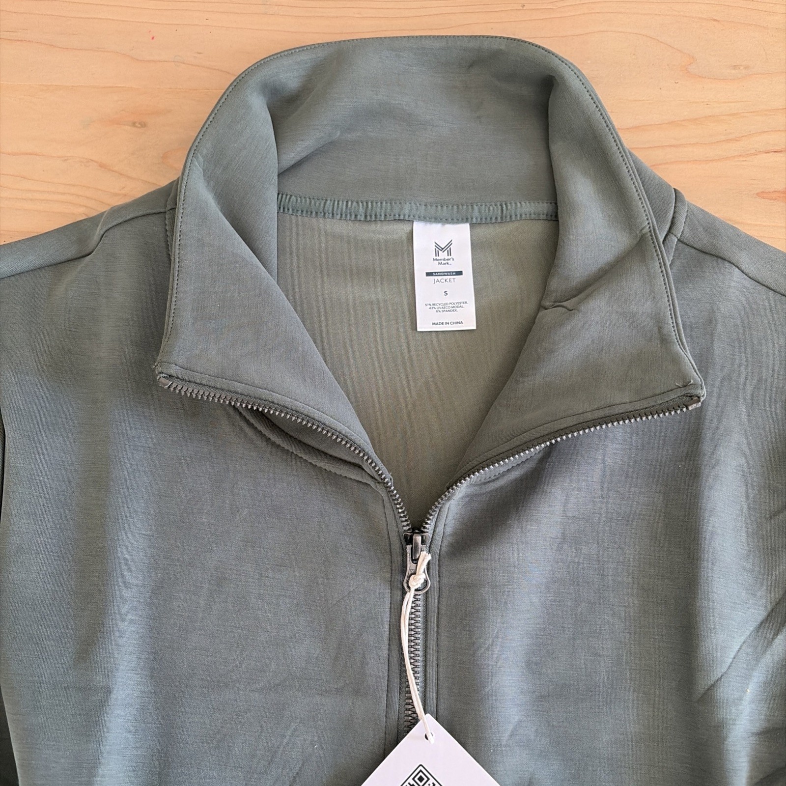 Member’s Mark Women’s s green Relaxed Fit Soft Sandwash Jacket NWT