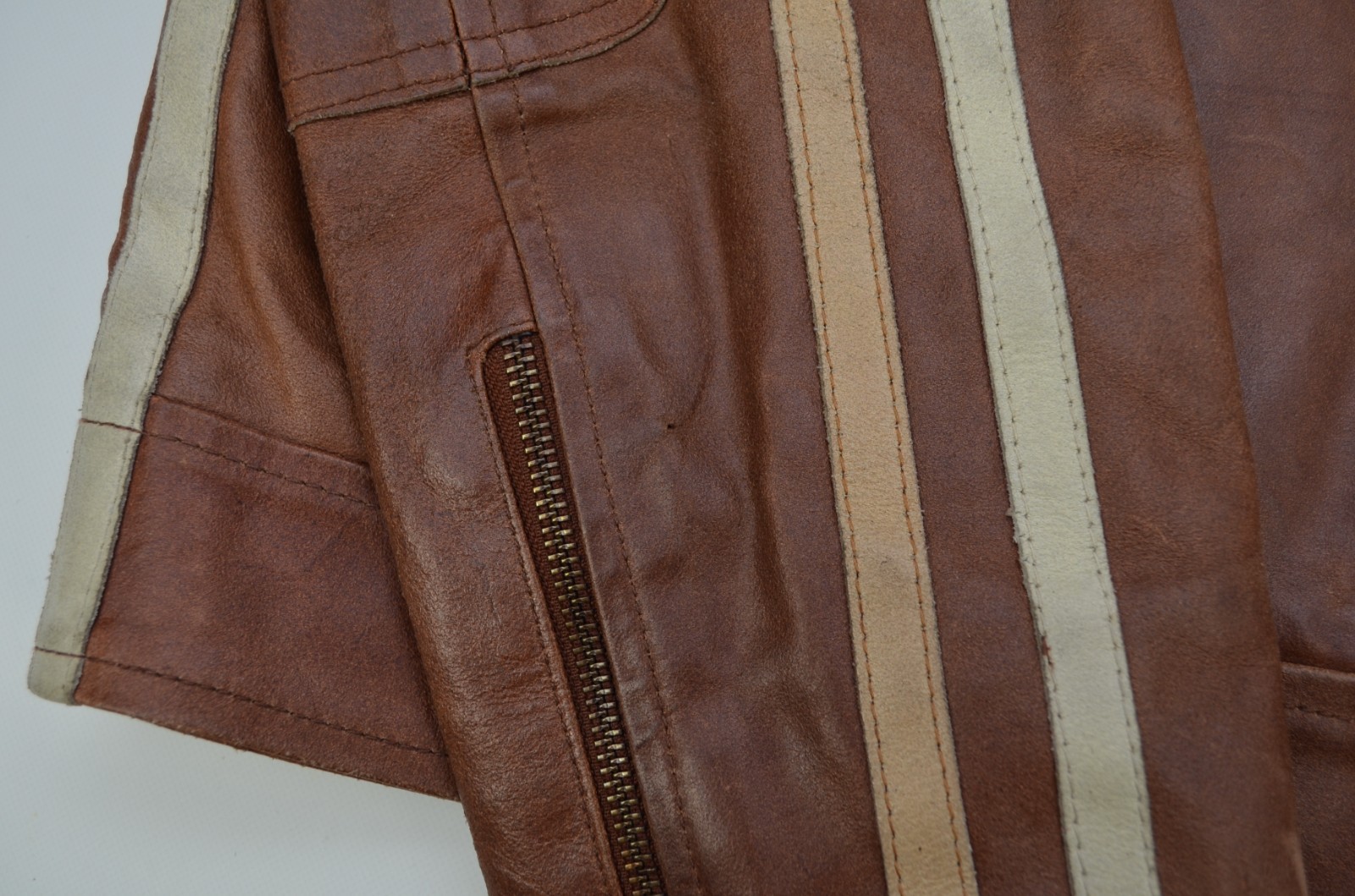 Vintage Superior New York Brogniez American Classic Motorcycle Leather Jacket M