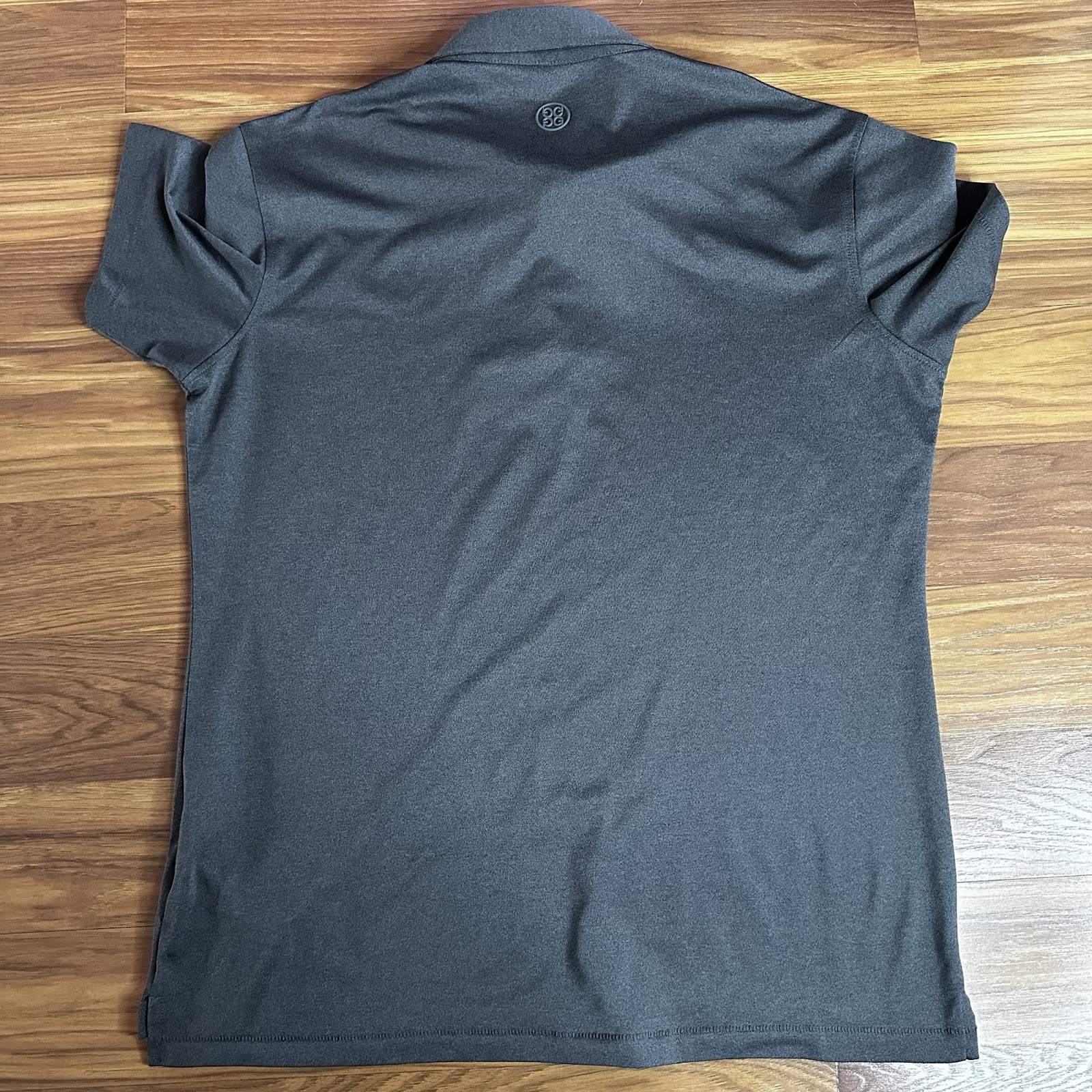 G/Fore Play Nice Golf Polo Shirt Mens Small Charcoal Performance Stretch Wicking
