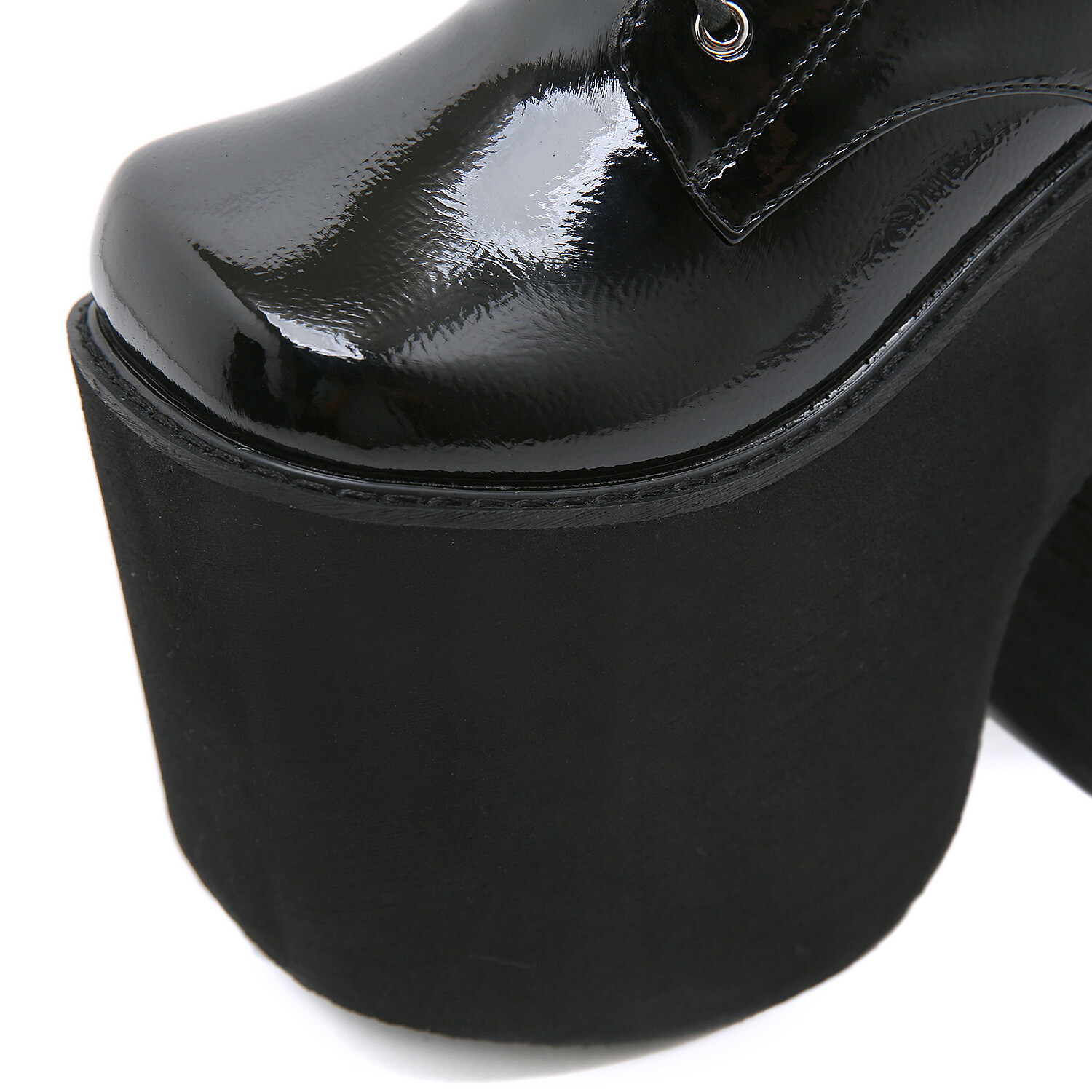 Womens High Platform Block Heels Ankle Boots Dance Club Shoes Thick Sole Cosplay