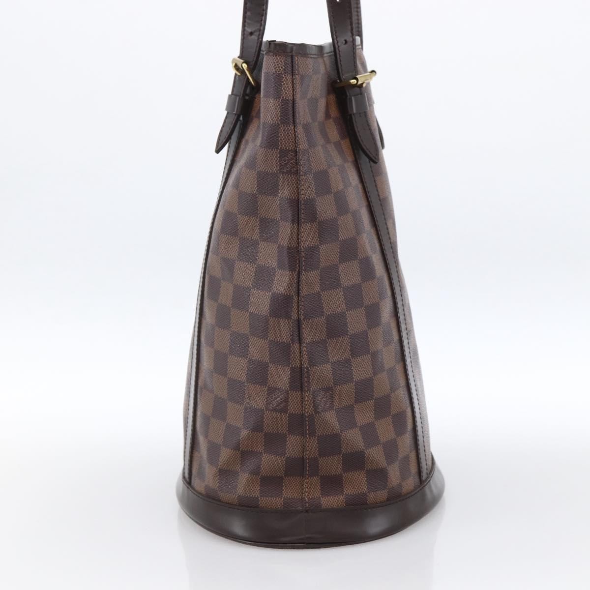LOUIS VUITTON Damier Ebene Bucket GM Shoulder Bag N42236 LV Auth 173441