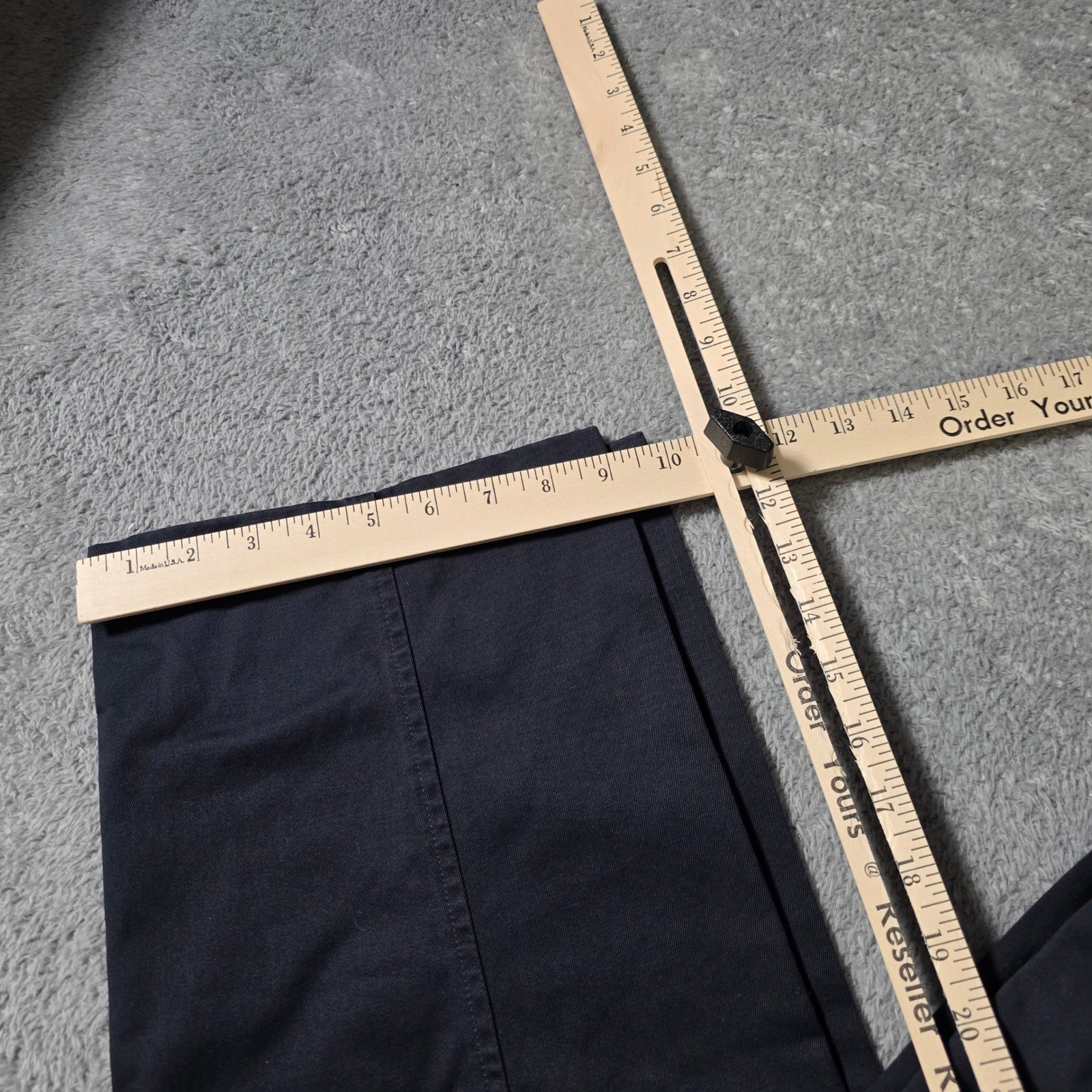 Daniel Cremieux Mens 36×30 Paris Pant Navy Blue Pleated Cotton Chino Trousers