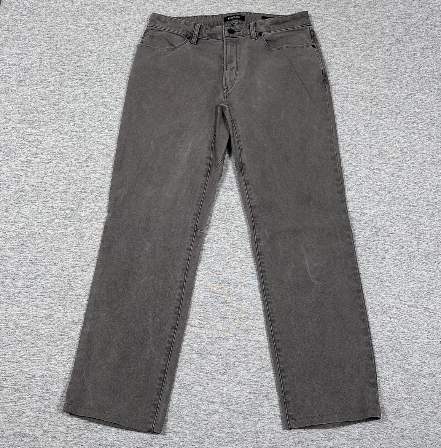 Proof Pants Mens 31×29 Gray Rover Canvas Straight Travel Workwear Huckberry