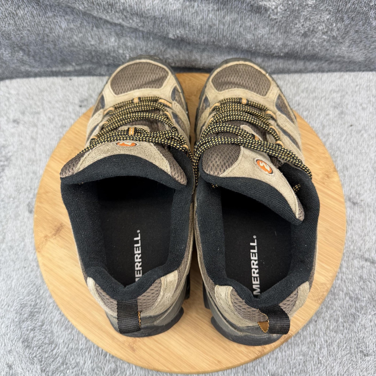 Merrell Shoes Mens Size 9 Brown Walnut Hiking Trail Vibram Sneakers J035893W