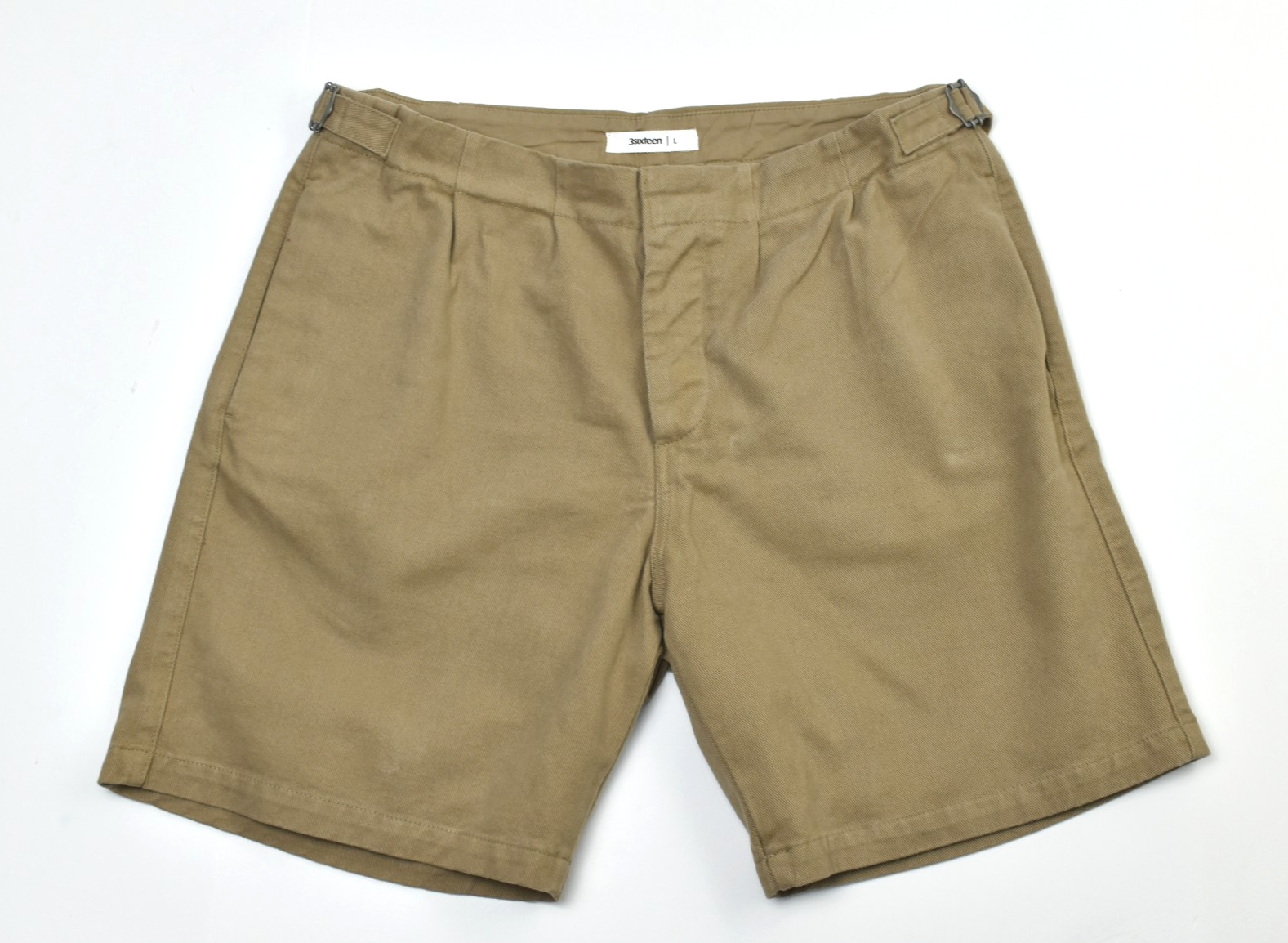 3Sixteen Safari Shorts L Heavy Cotton Khaki Twill Ghurka