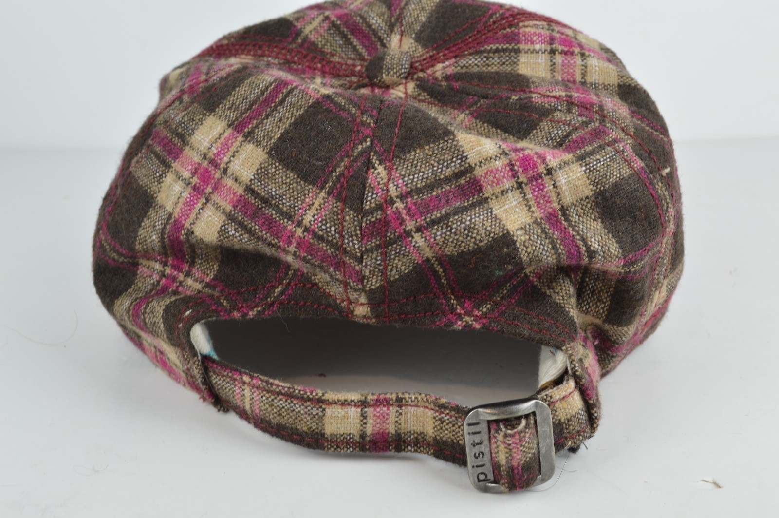 Pistil Plaid Brown Pink Tweed Flapper Womens Hat Size Adjustable NWOT New