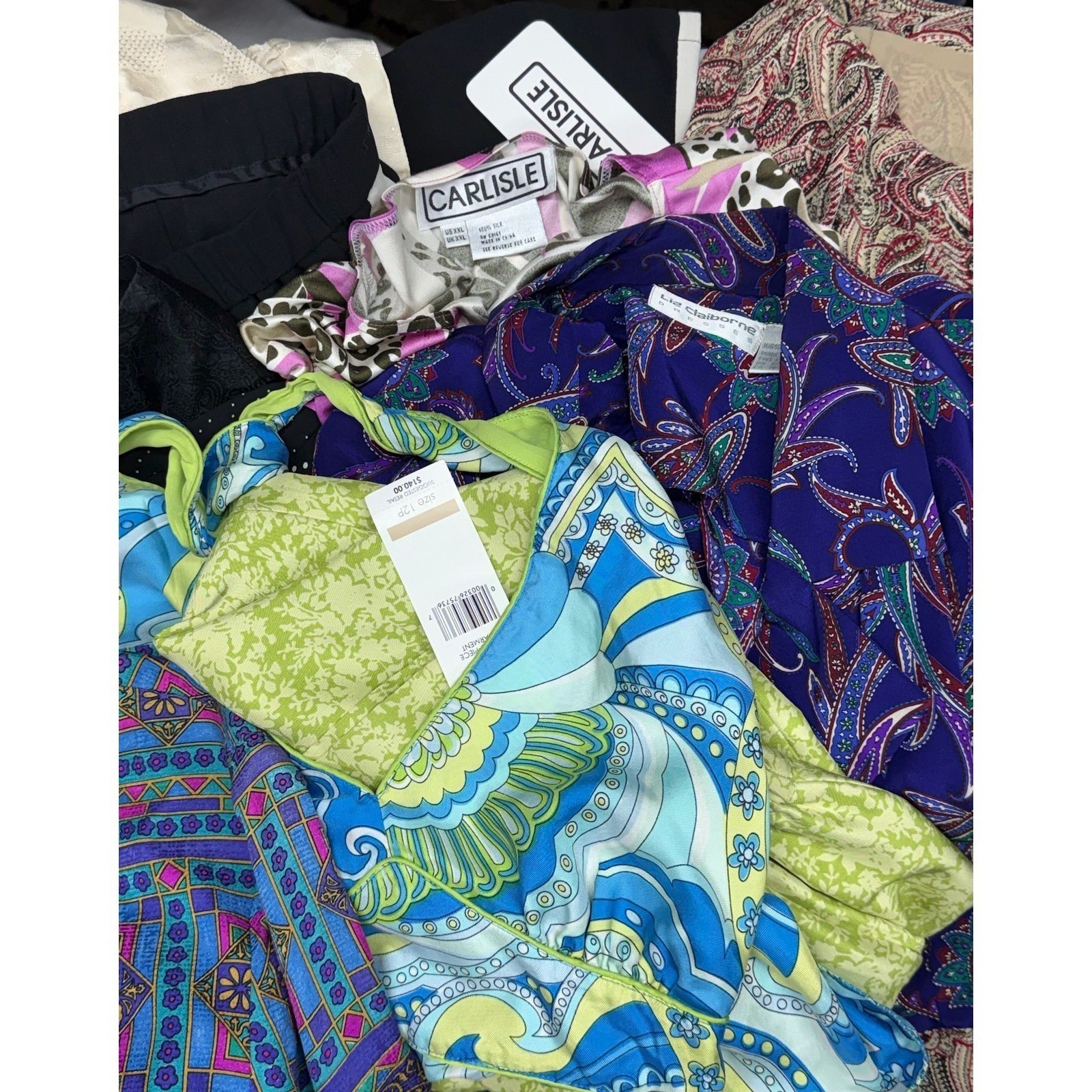 🚨‼️12 ITEMS Vintage Silk Closeout Bundle ALL Wearable Preloved & NWT See Desc *