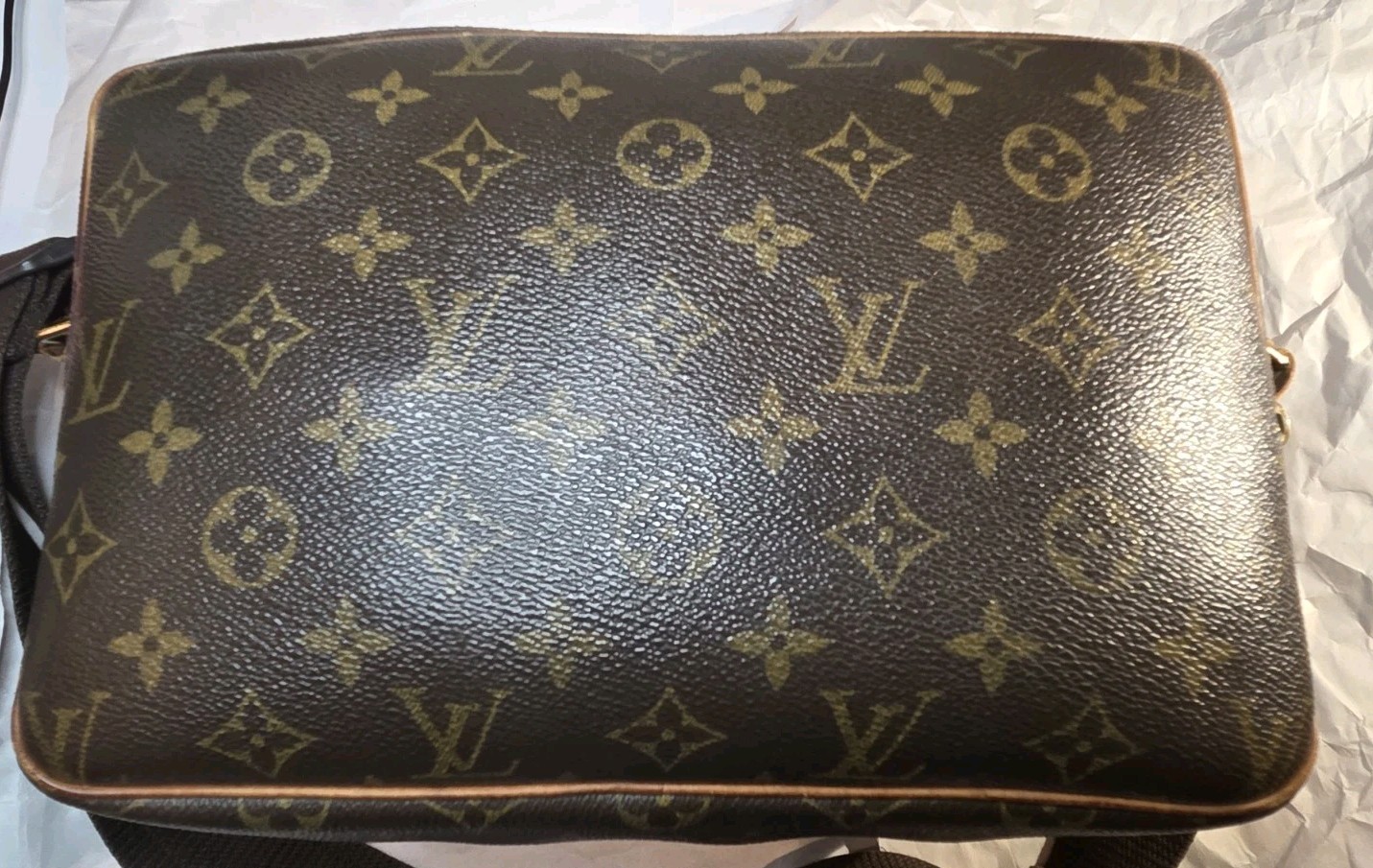 Louis Vuitton LV Monogram Logo Reporter PM Crossbody Bag M45254 France