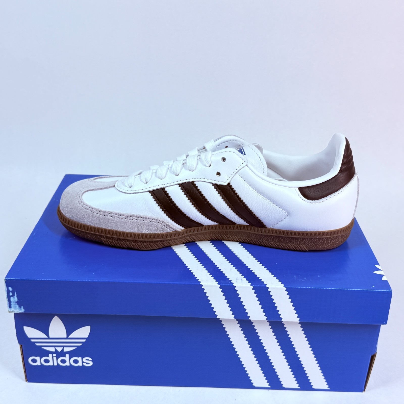 Adidas Samba OG White / Clear Granite Women’s Size 6 – New In Box (NIB)