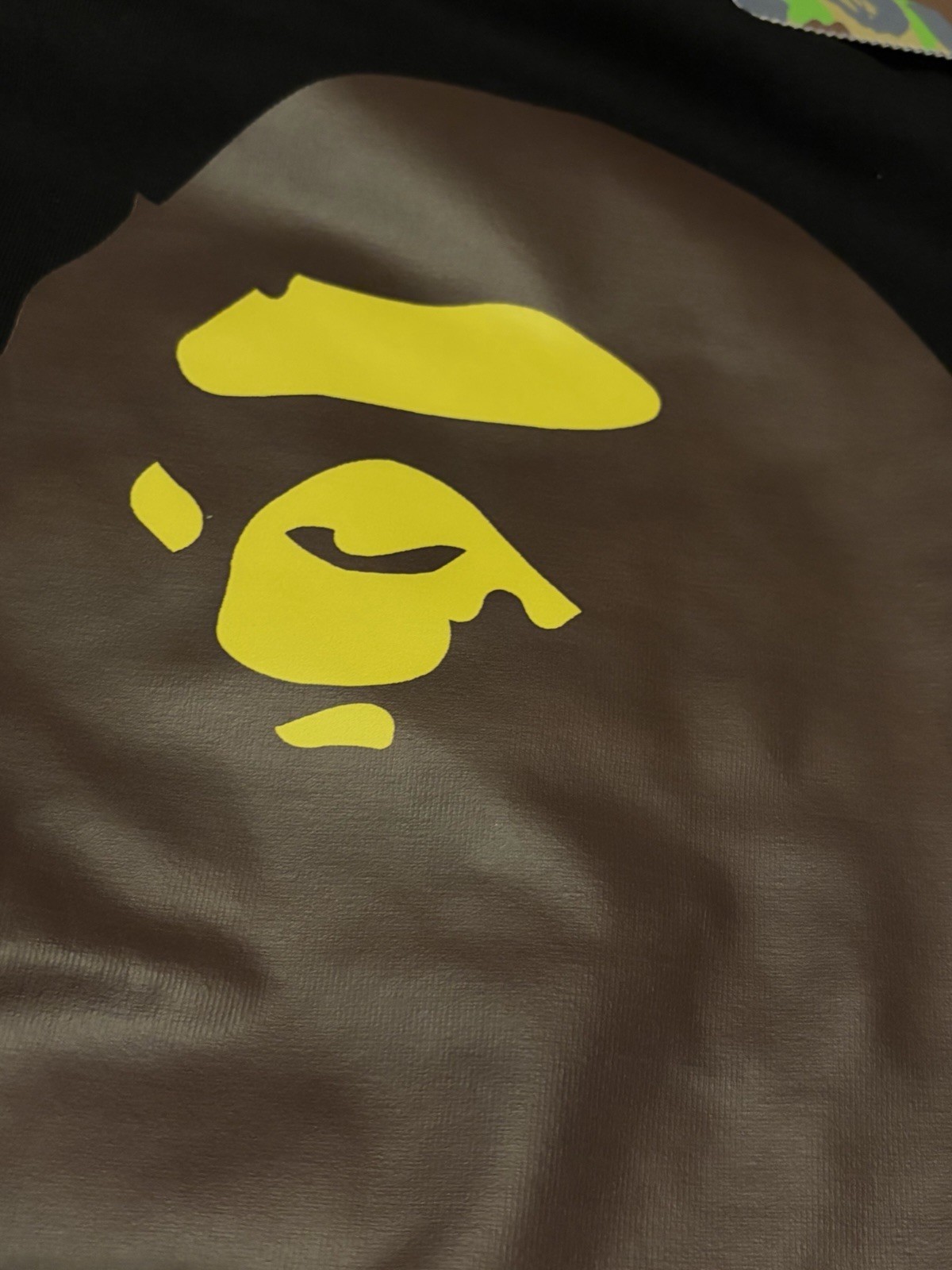A Bathing Ape BAPE Men’s Black Graphic Logo Crew Neck Short Sleeve T-Shirt M