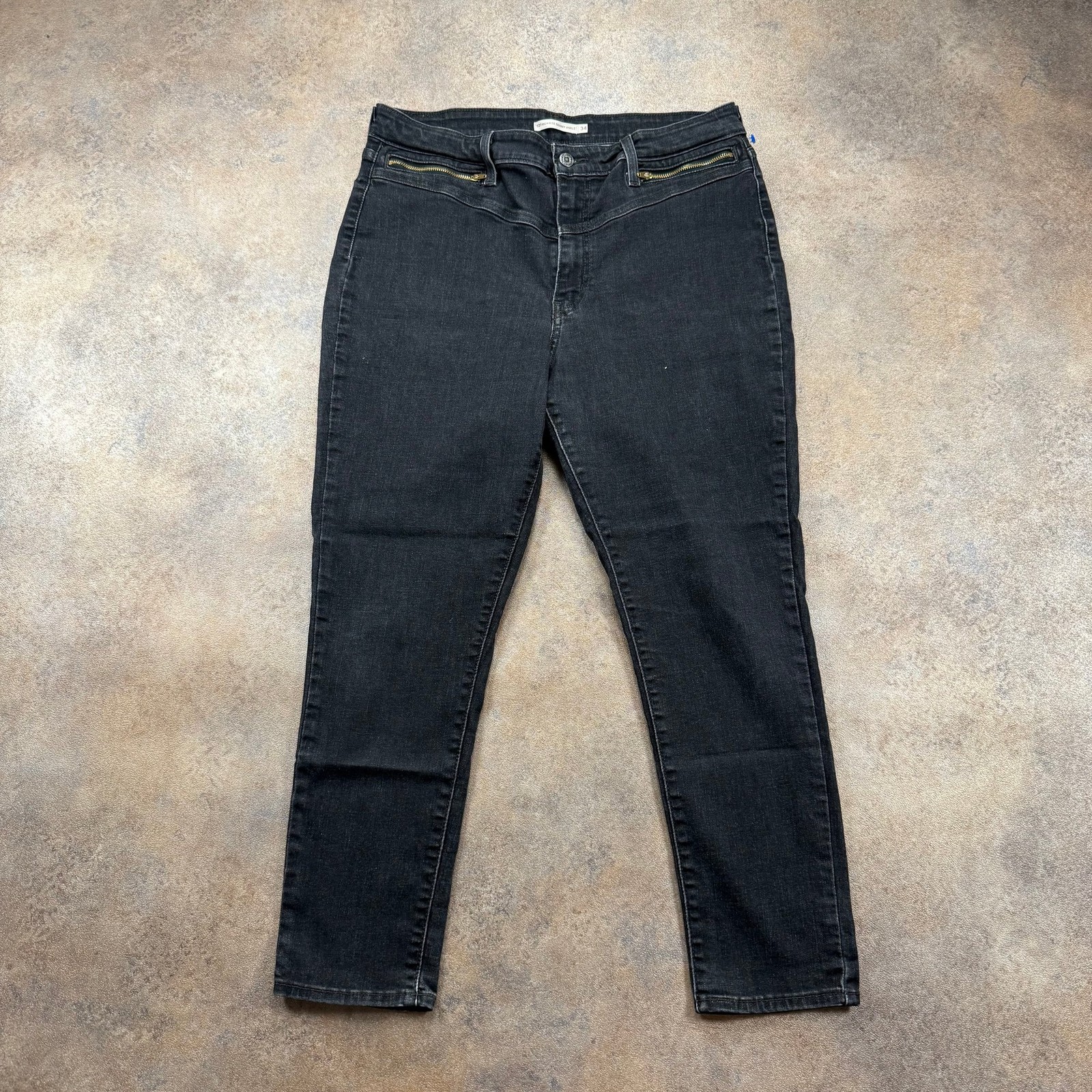 LEVI’S 721 Jeans Grey Womens (28 Inch Waist) (31 Inch Leg) Skinny High Rise