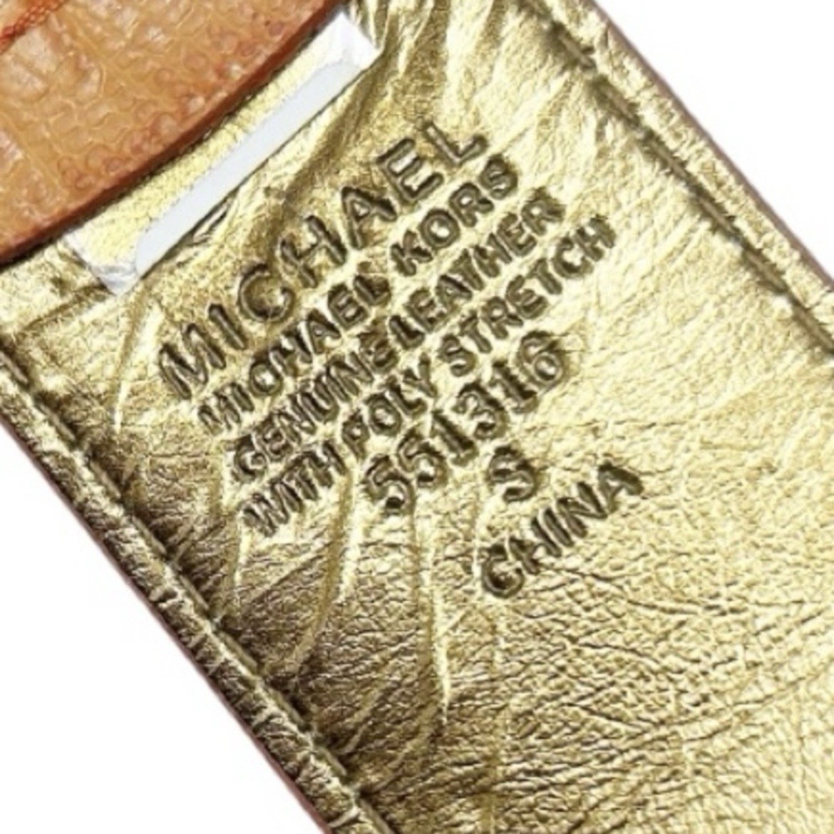 Michael Kors Genuine Leather Belt size Small