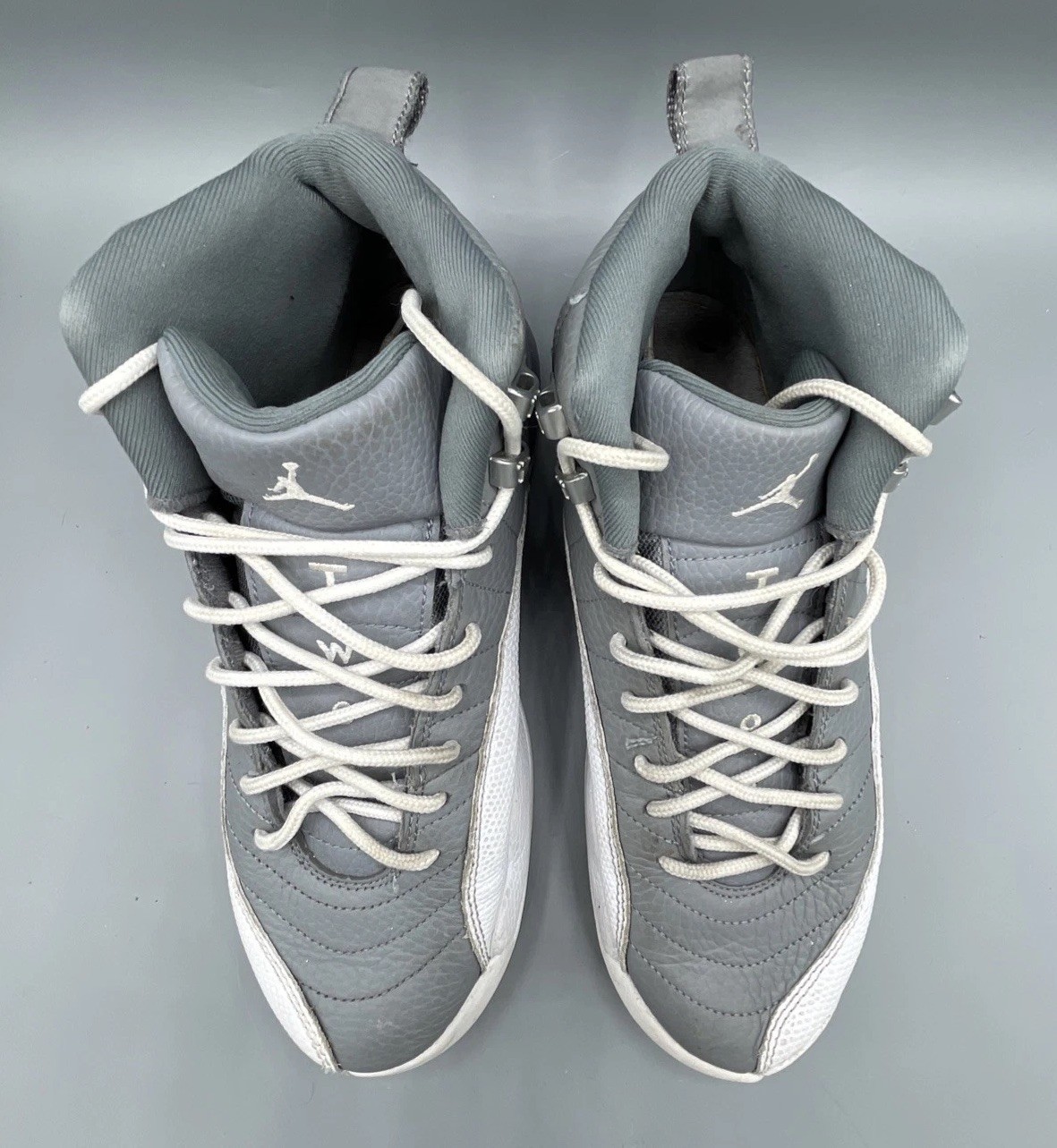 Jordan 12 Stealth 2022 Gray White Size 6.5 Y