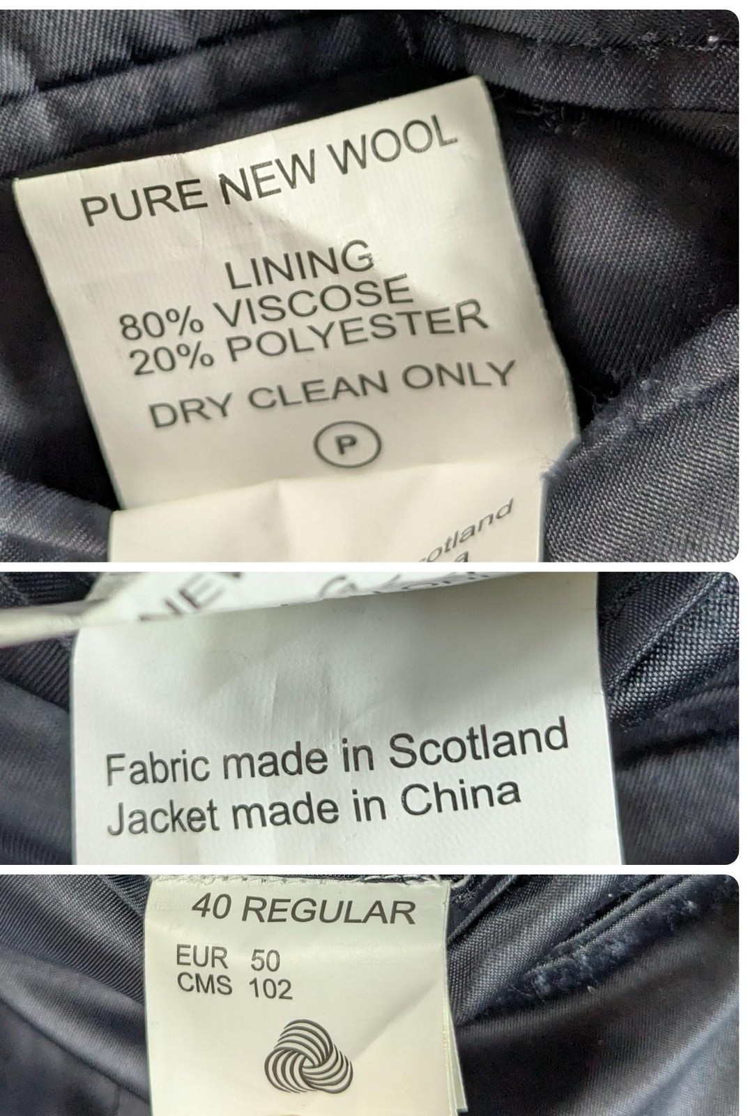 Harris Tweed Blazer Mens 40 Regular Herringbone Scotland Wool Sport Coat READ