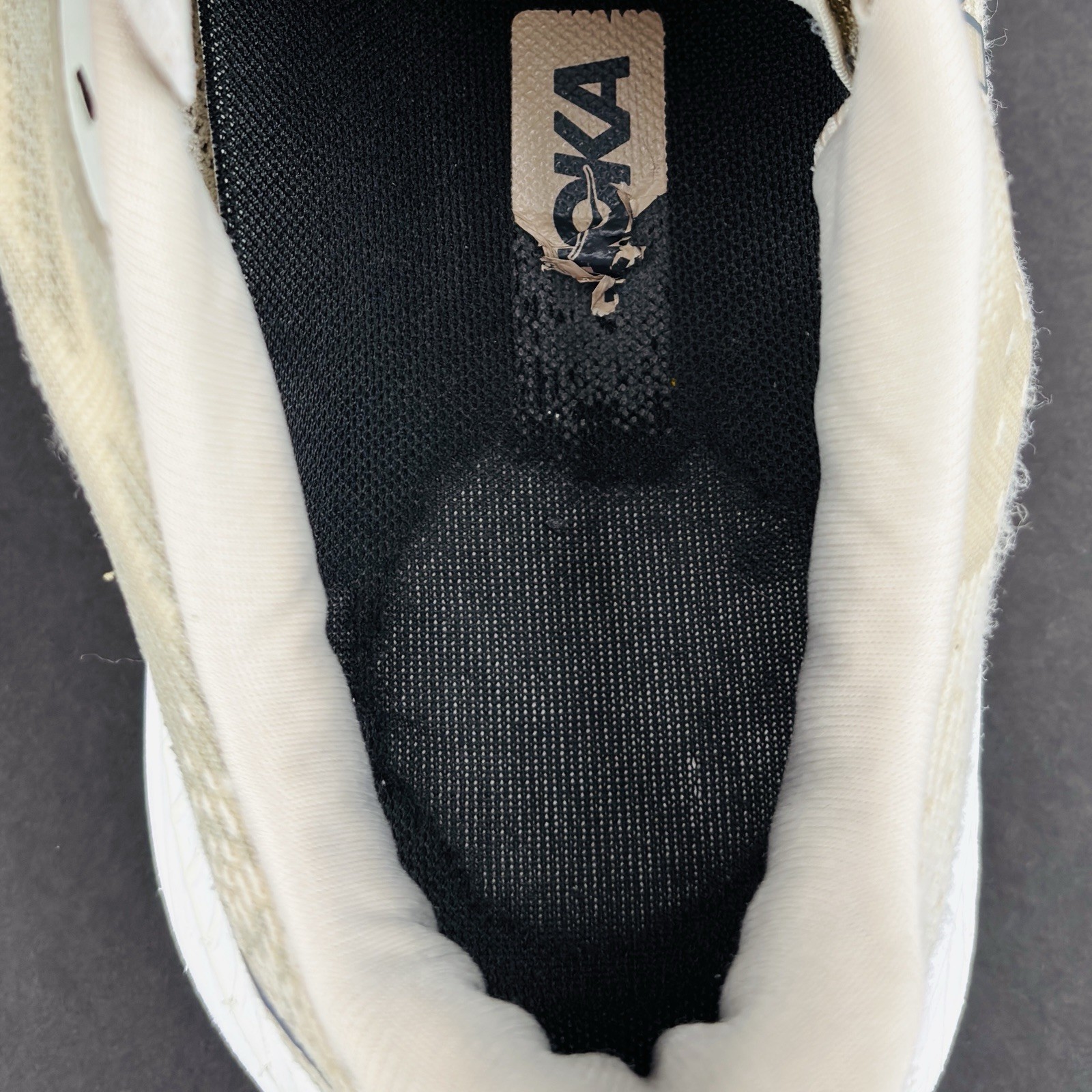 Mens 10 D Hoka One One Mach 6 Running Shoes Oat Milk Barley Athletic Sneakers