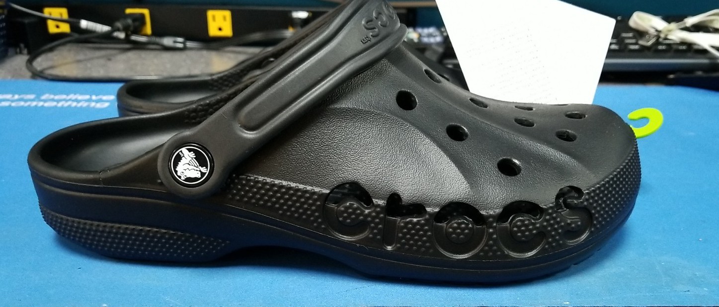 Crocs Adult Baya Clogs. Black. W9/M7