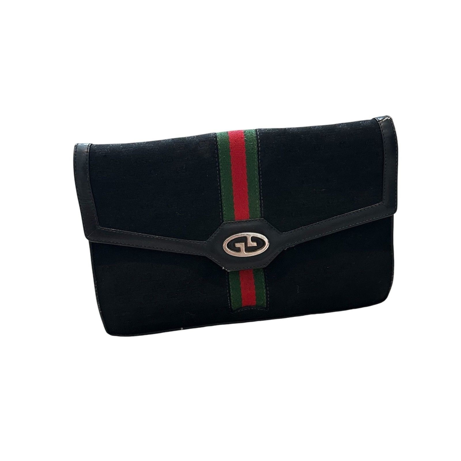 Vintage Gucci GG Monogram Supreme Ophidia Clutch – See Details