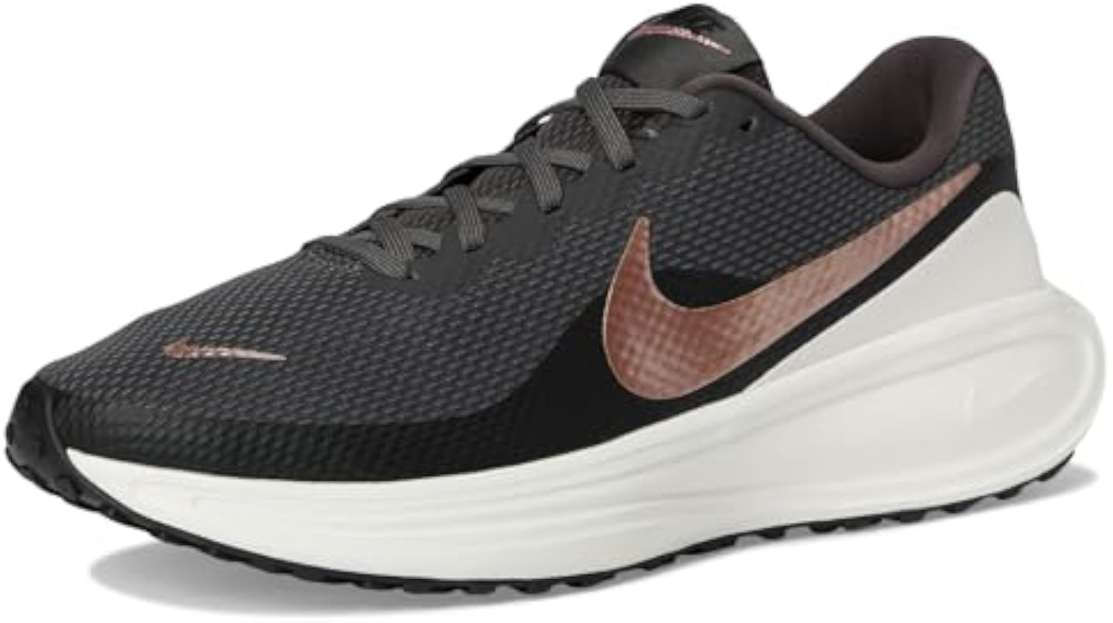 Nike Womens Revolution 8 White/Black/Metallic Gold 5.5 Medium – White/Black/Meta