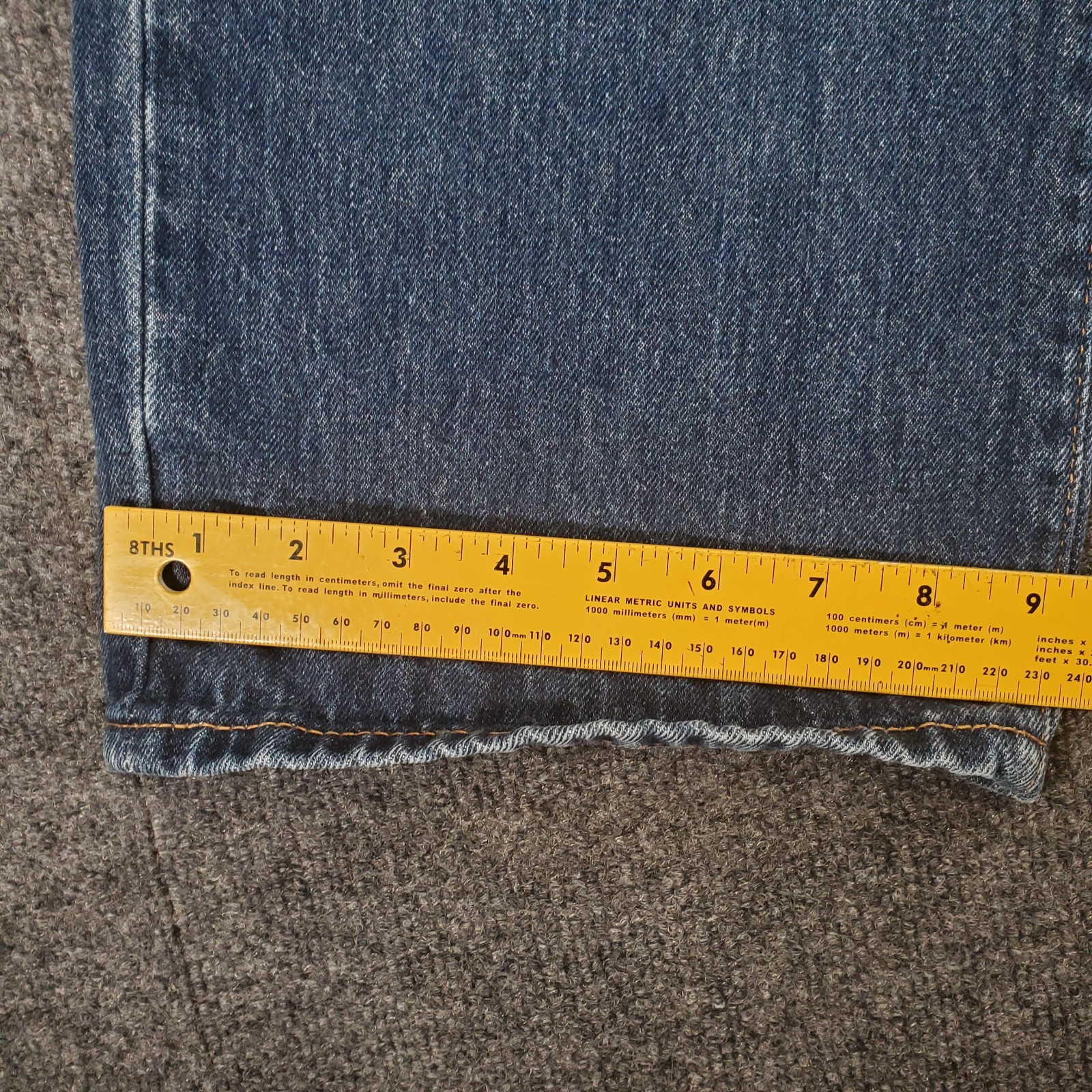 Levis 517 Mens 38×30 Blue Bootcut Denim Jeans Waterless