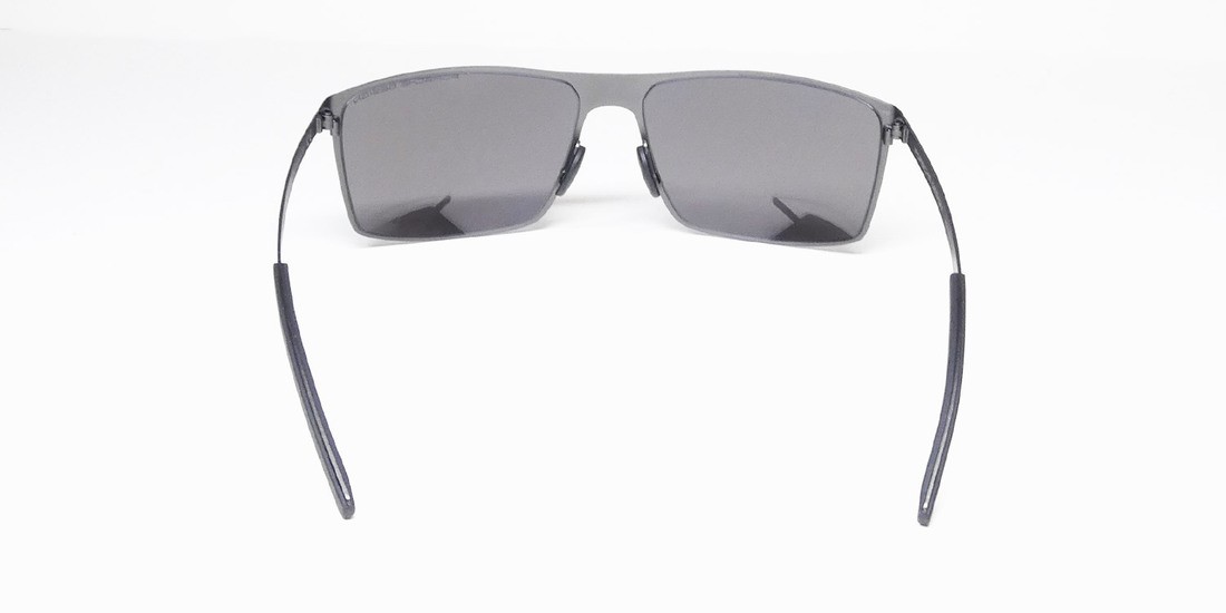 PORSCHE DESIGN P8667 GUNMETAL MIRRORED BLUE LENSES MADE IN ITALY MENS SUNGLASSES