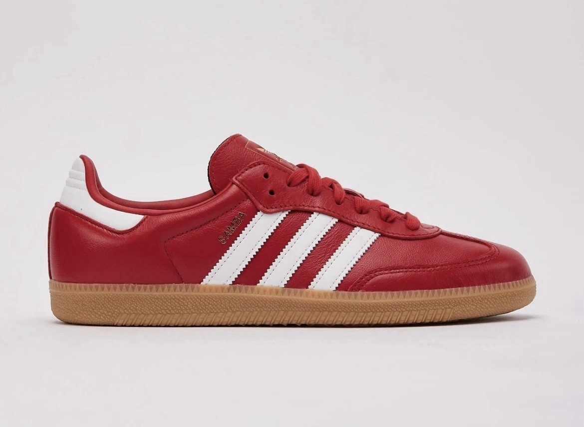 adidas Samba OG Better Scarlet Red White Gum Men’s Sneakers JR0881 NEW