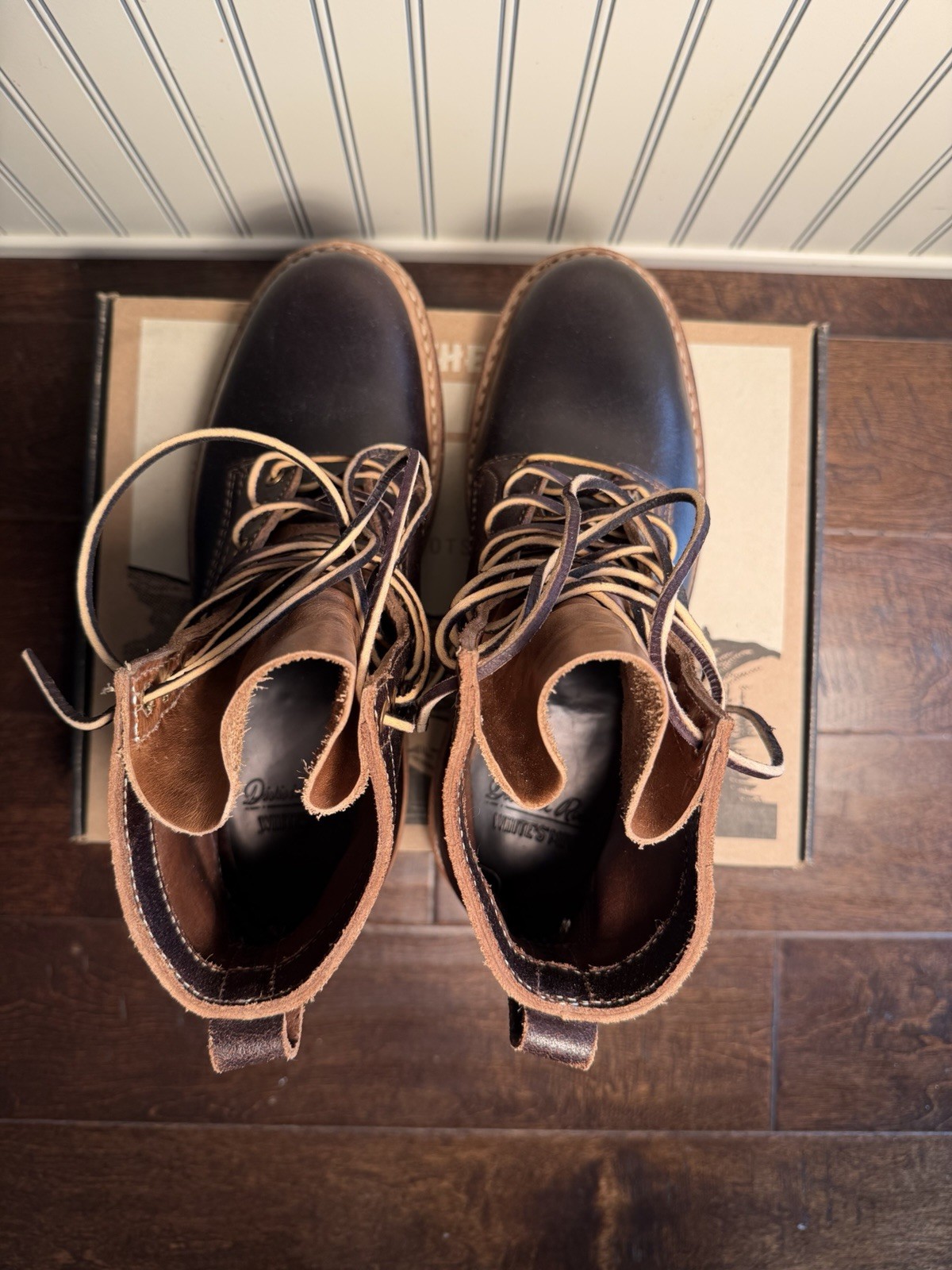 DIVISION ROAD/ WHITES CRUISER 350 VIBRAM 2060 HORWEEN DARK BROWN WAXED FLESH 9D